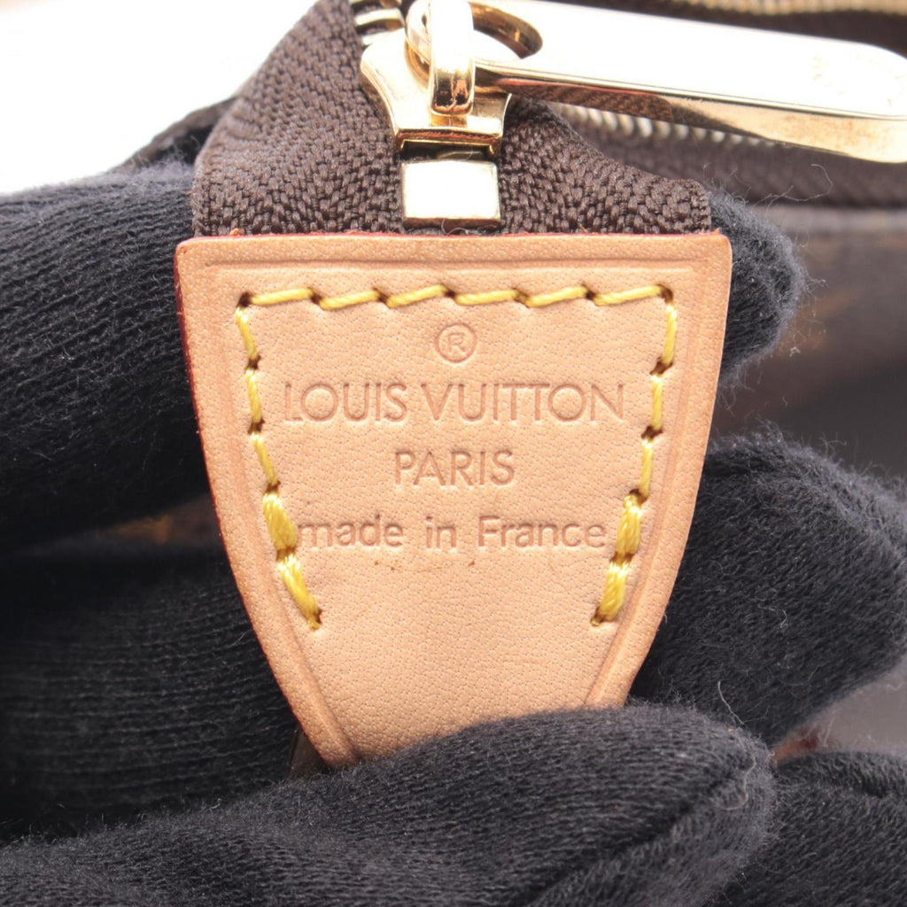 Louis Vuitton Brown Coated Canvas Leather Handbag