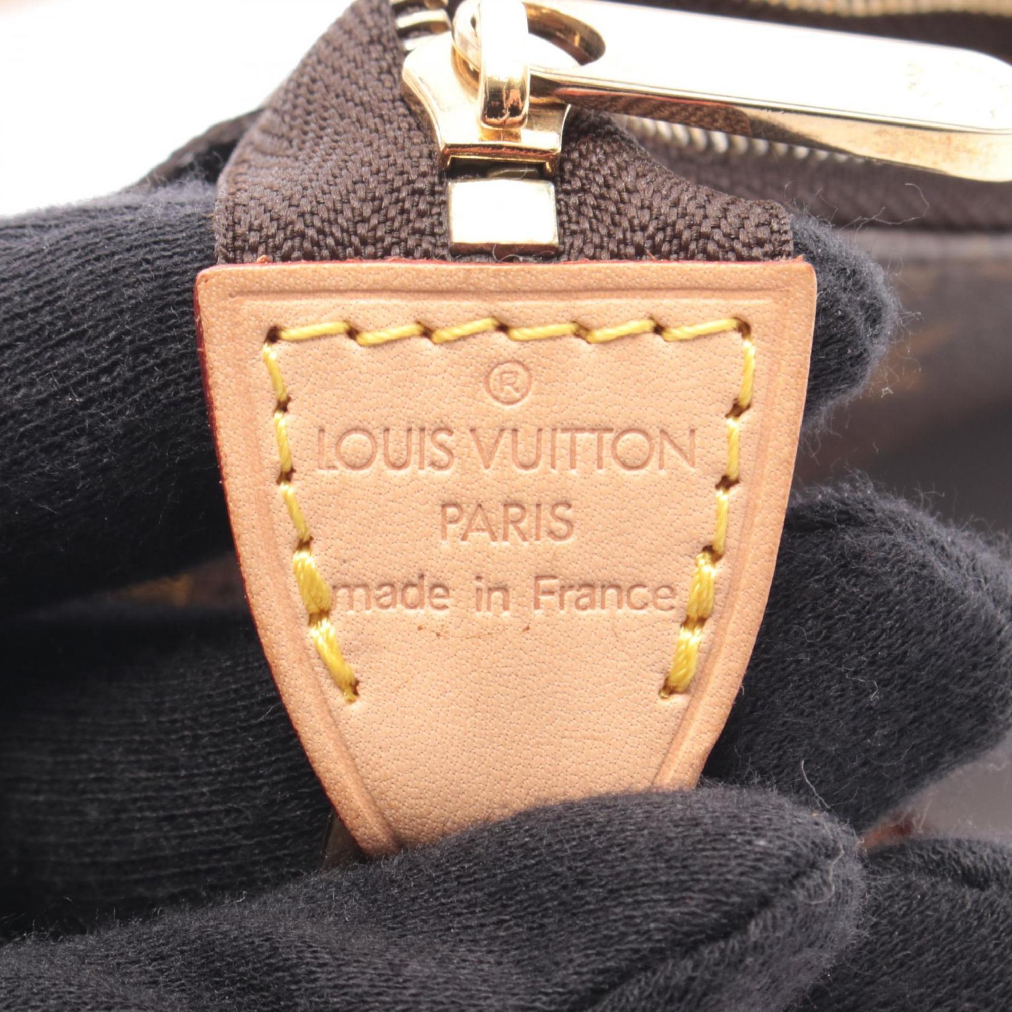 Louis Vuitton Brown Coated Canvas Leather Handbag