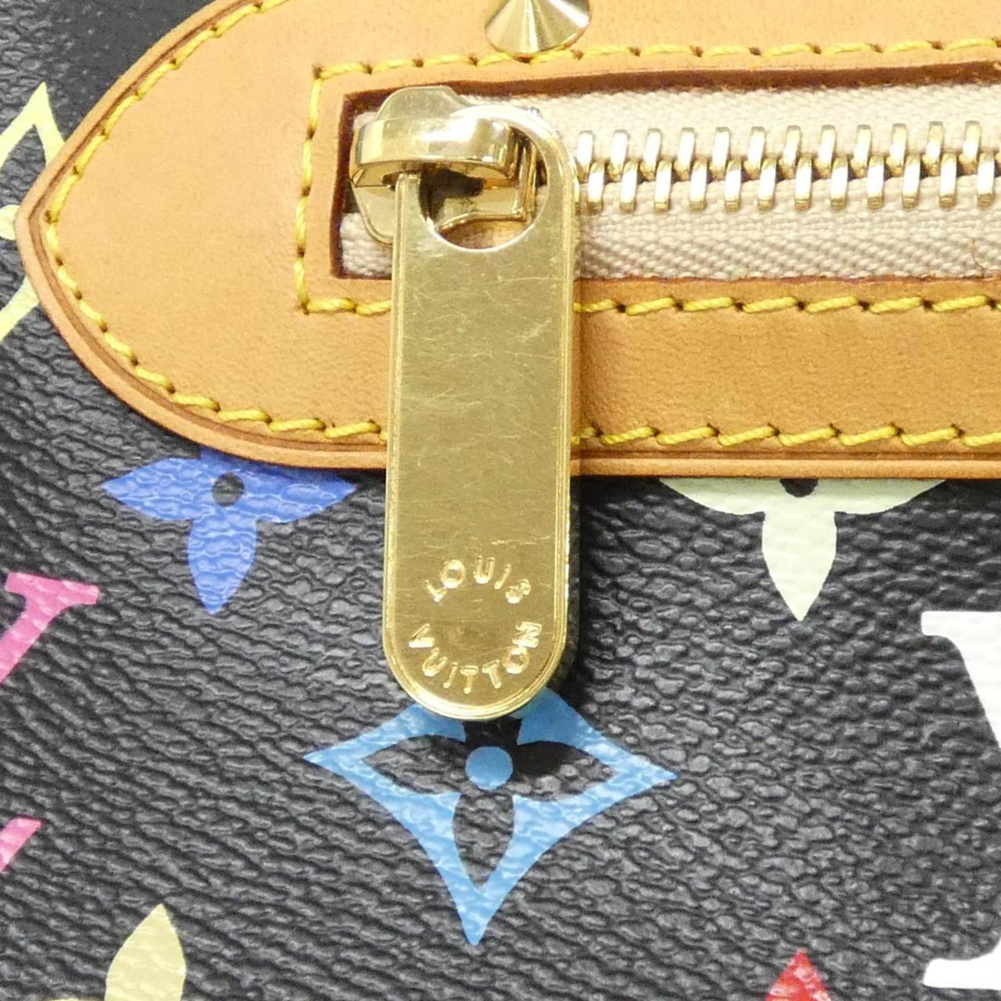 Louis Vuitton Monogram Multicolore Black Coated Canvas Shoulder Bag