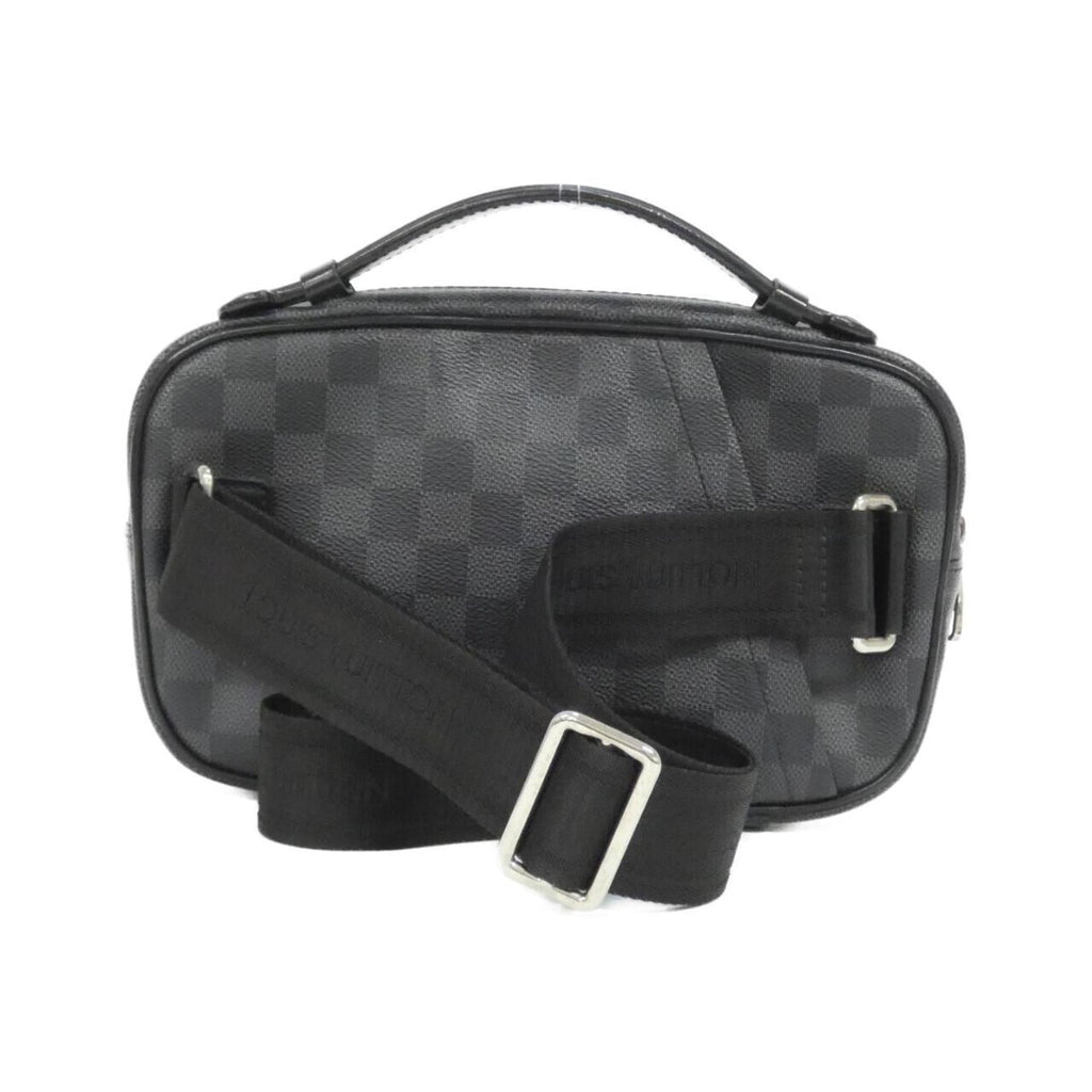 Louis Vuitton Black Graphite Coated Canvas Shoulder Bag