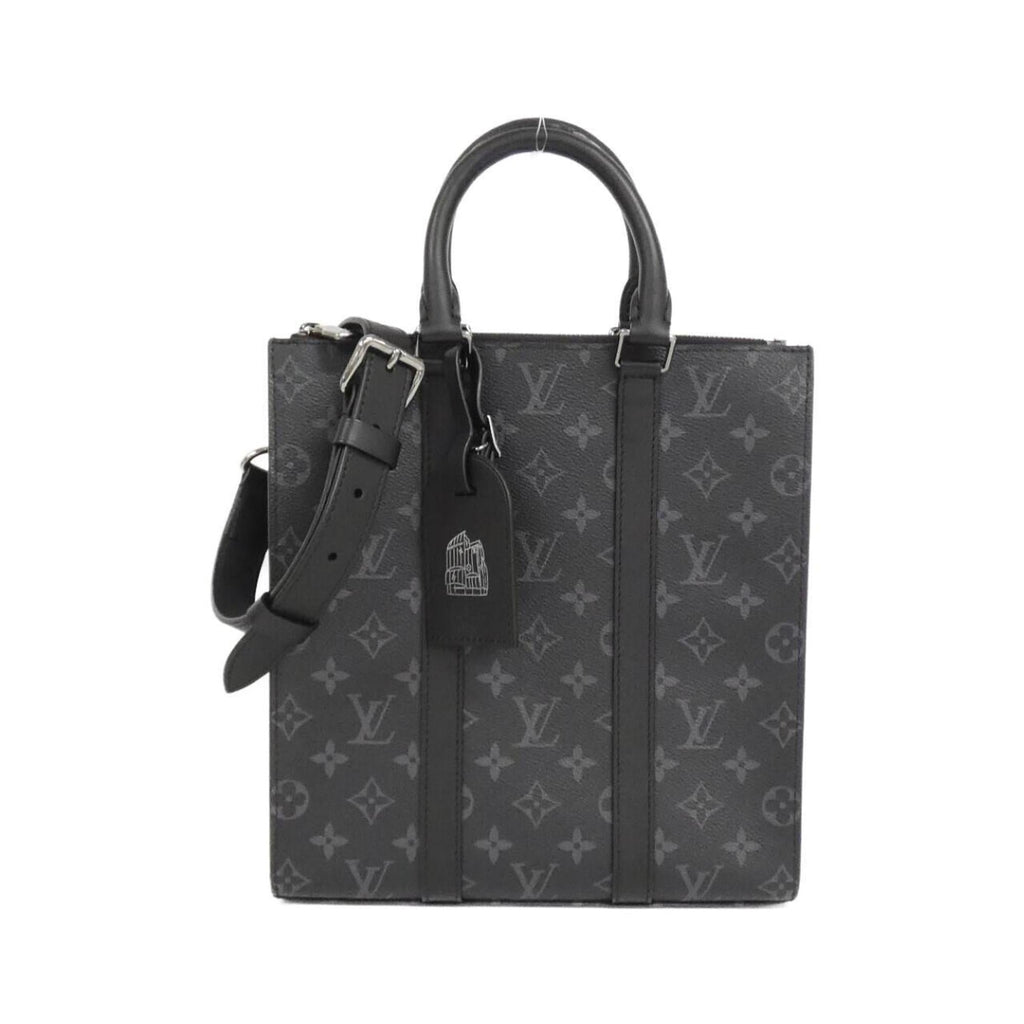 Louis Vuitton Black Coated Canvas Handbag