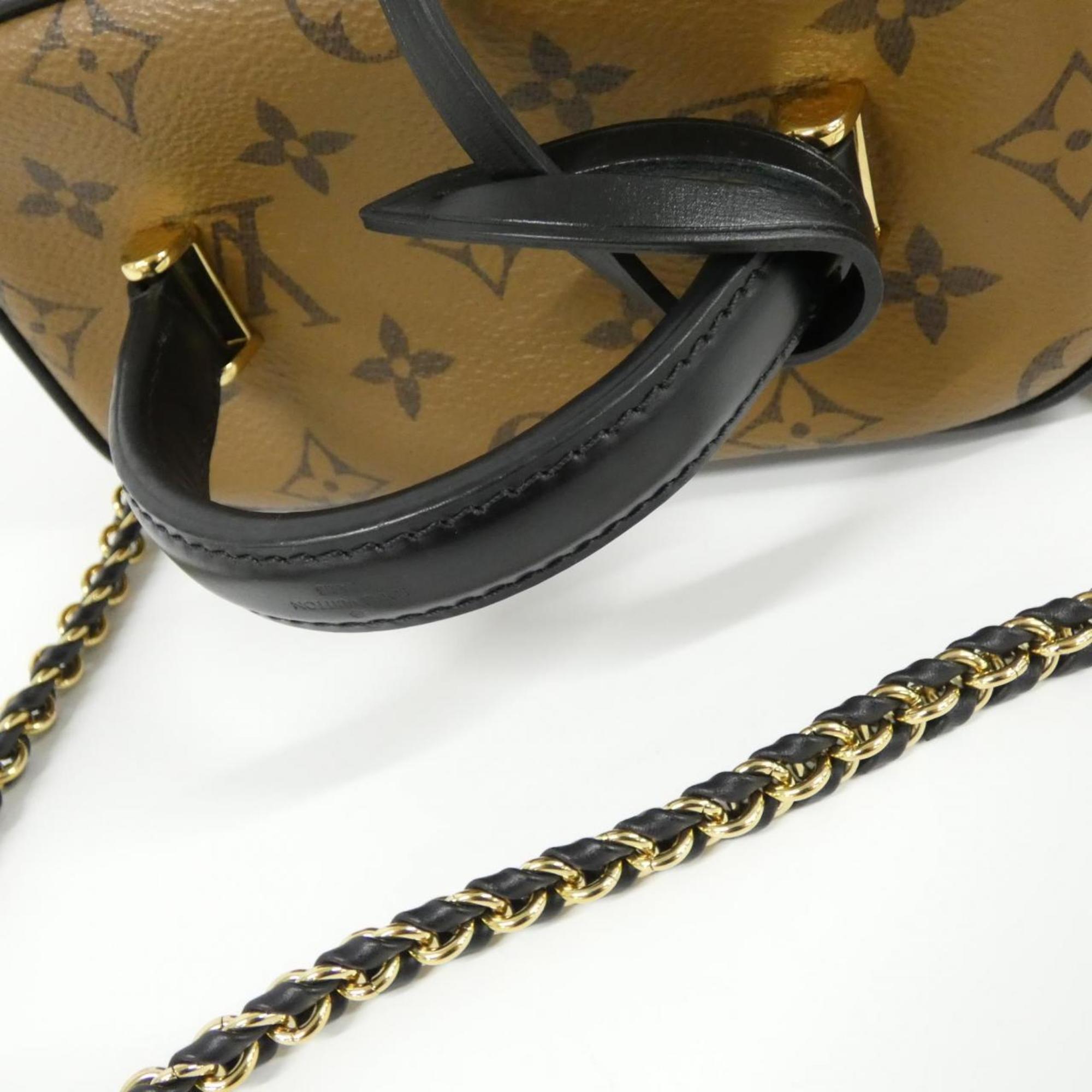 Louis Vuitton Marron Coated Canvas Handbag