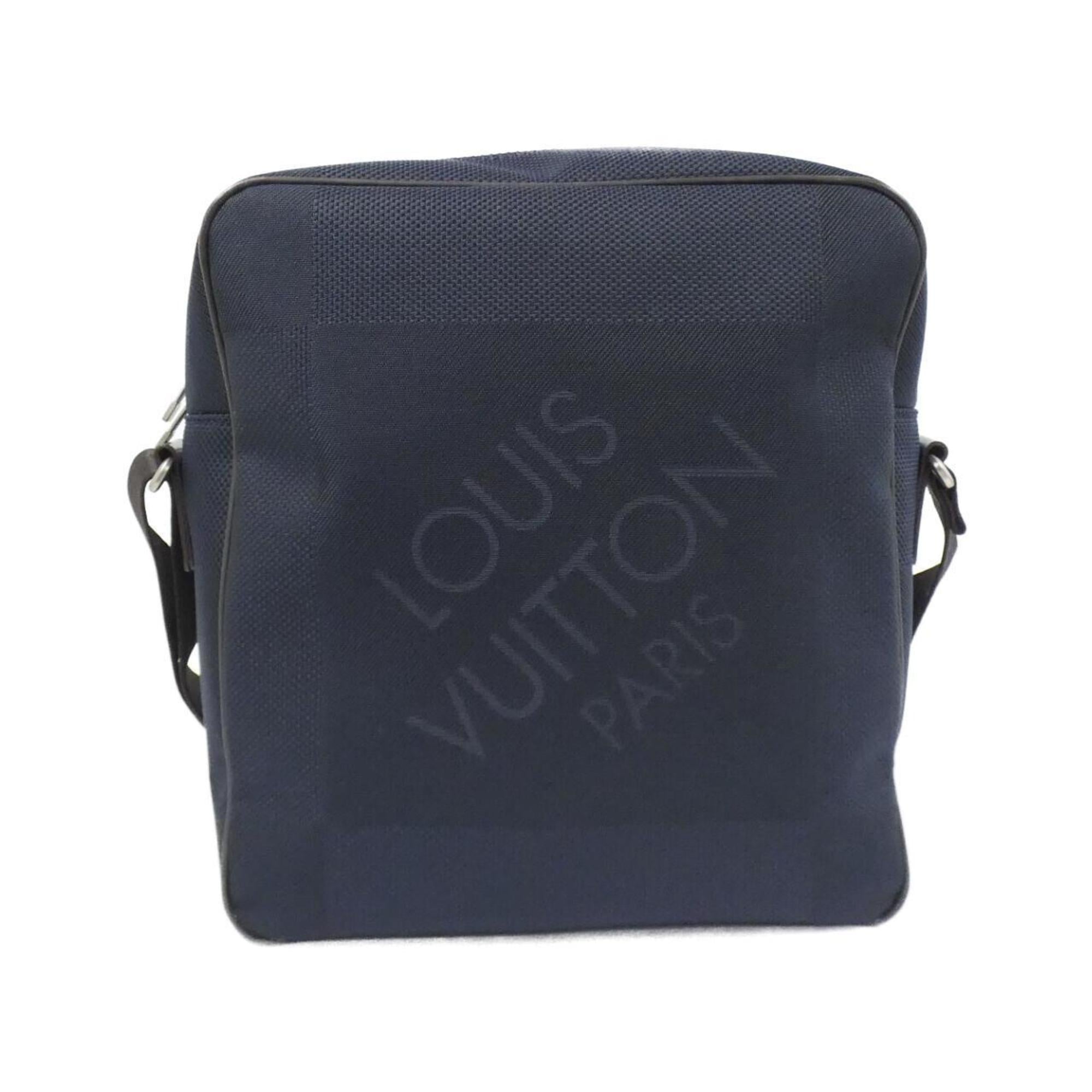 Louis Vuitton Blue Silver Canvas Shoulder Bag