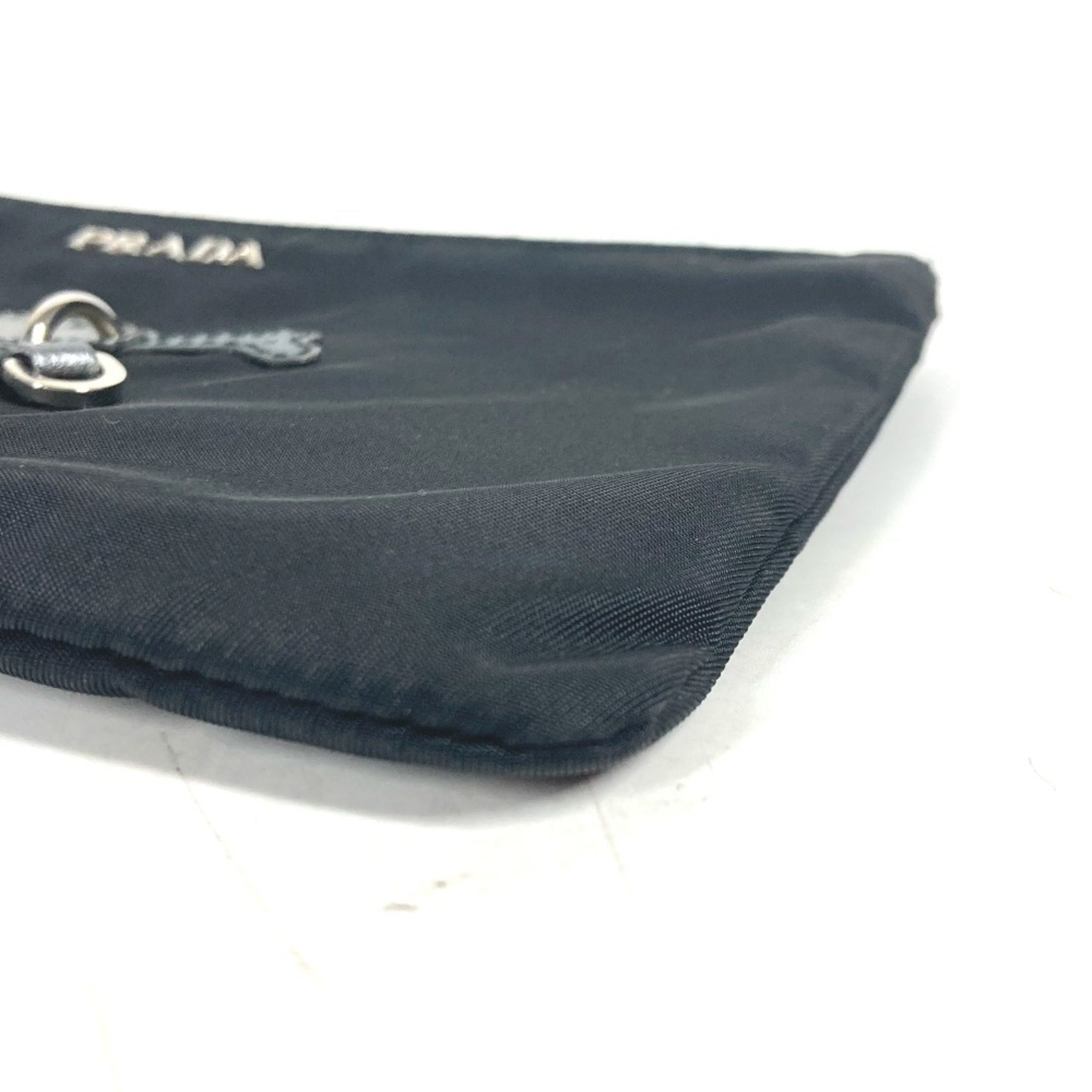 Prada Black Nylon Clutch Bag Pouch