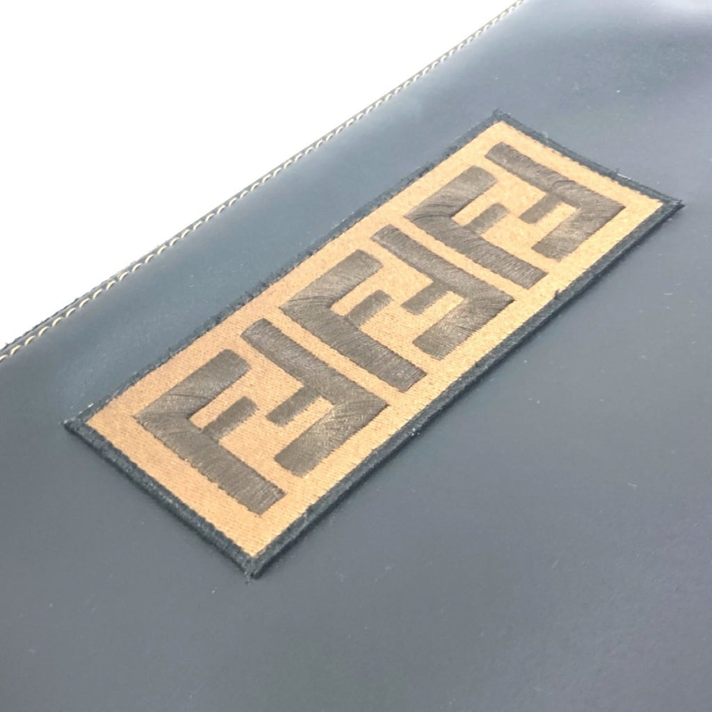 Fendi Black Leather Clutch Bag