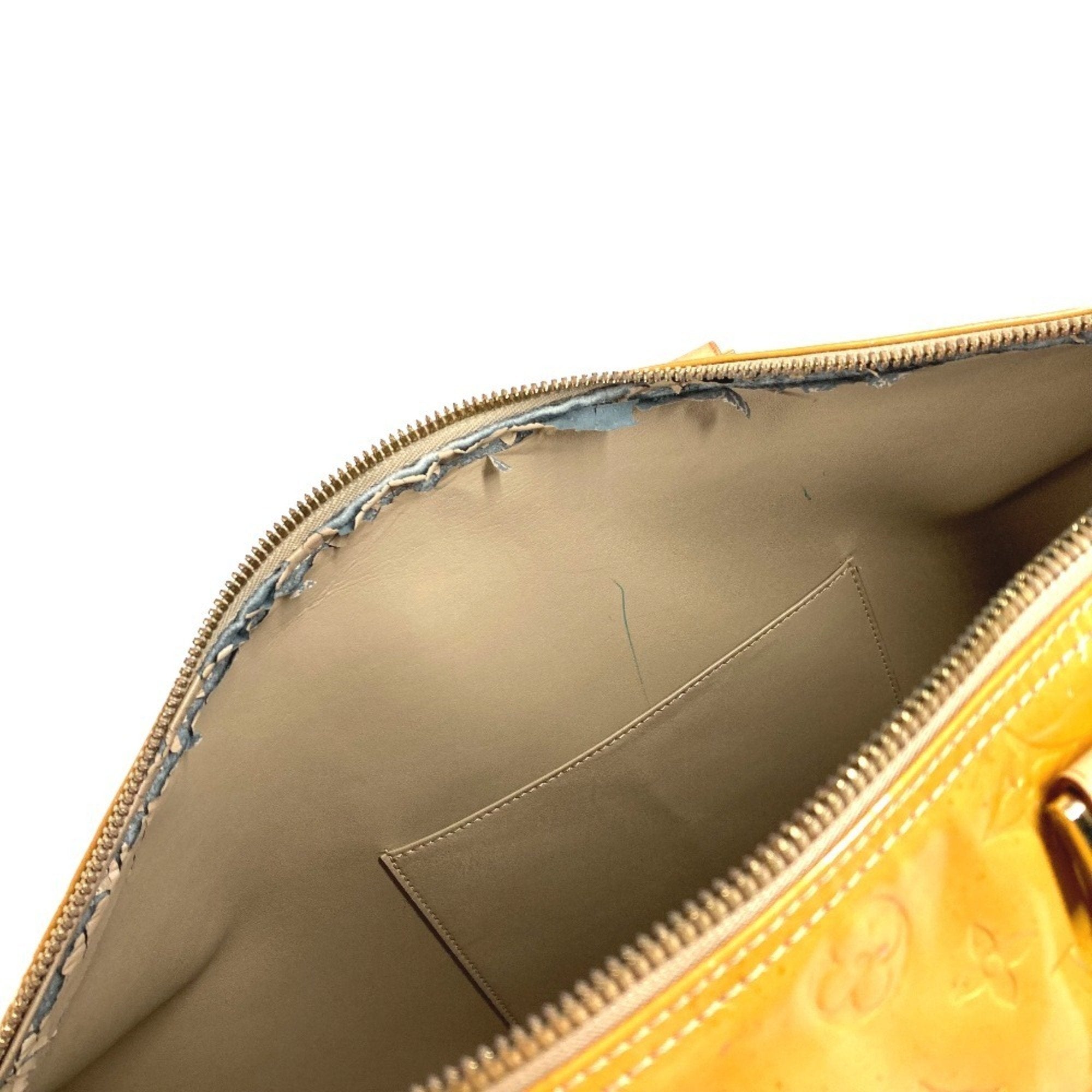Louis Vuitton Beige Galle Monogram Vernis Boston Bag