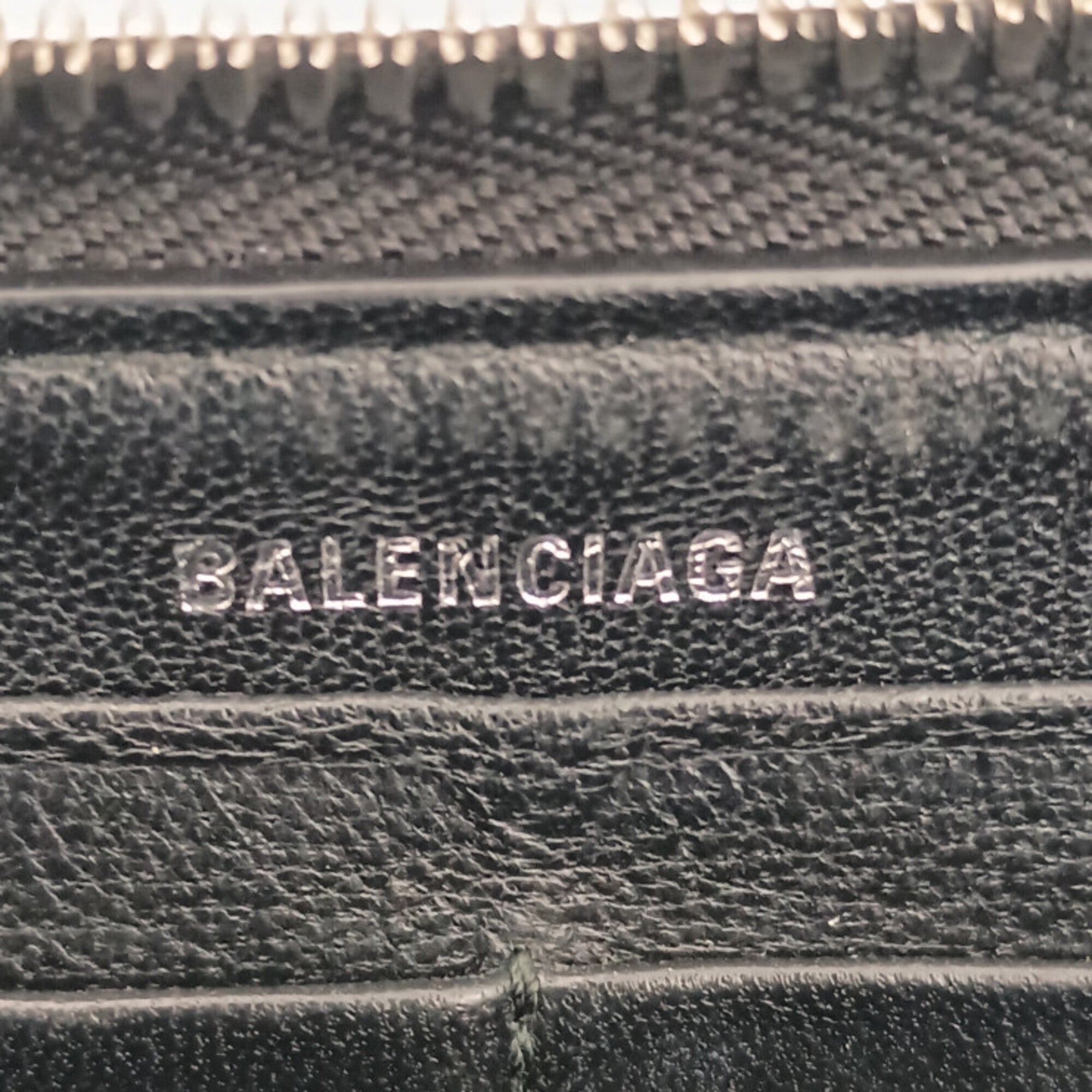 Balenciaga Black Leather Long Wallet (Bi-Fold)