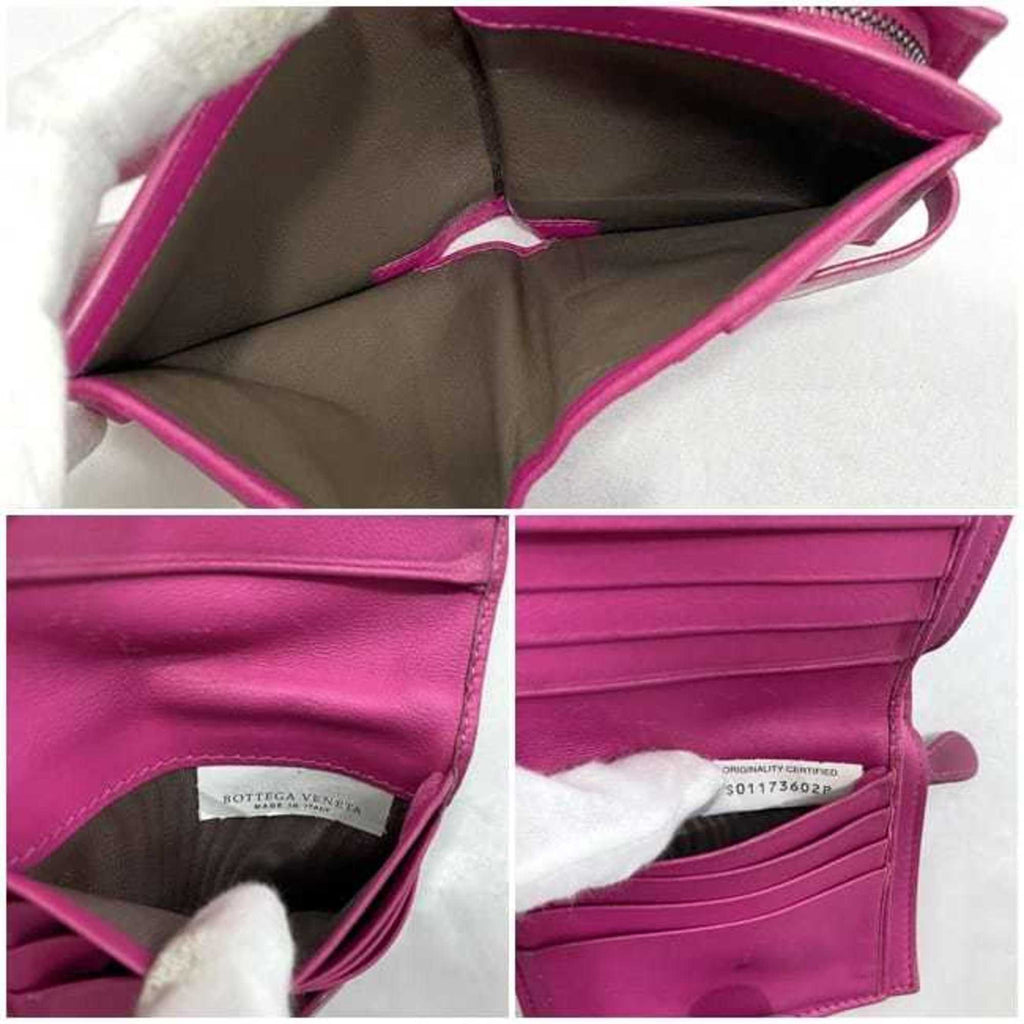 Bottega Veneta Pink Leather Wallet (Bi-Fold)