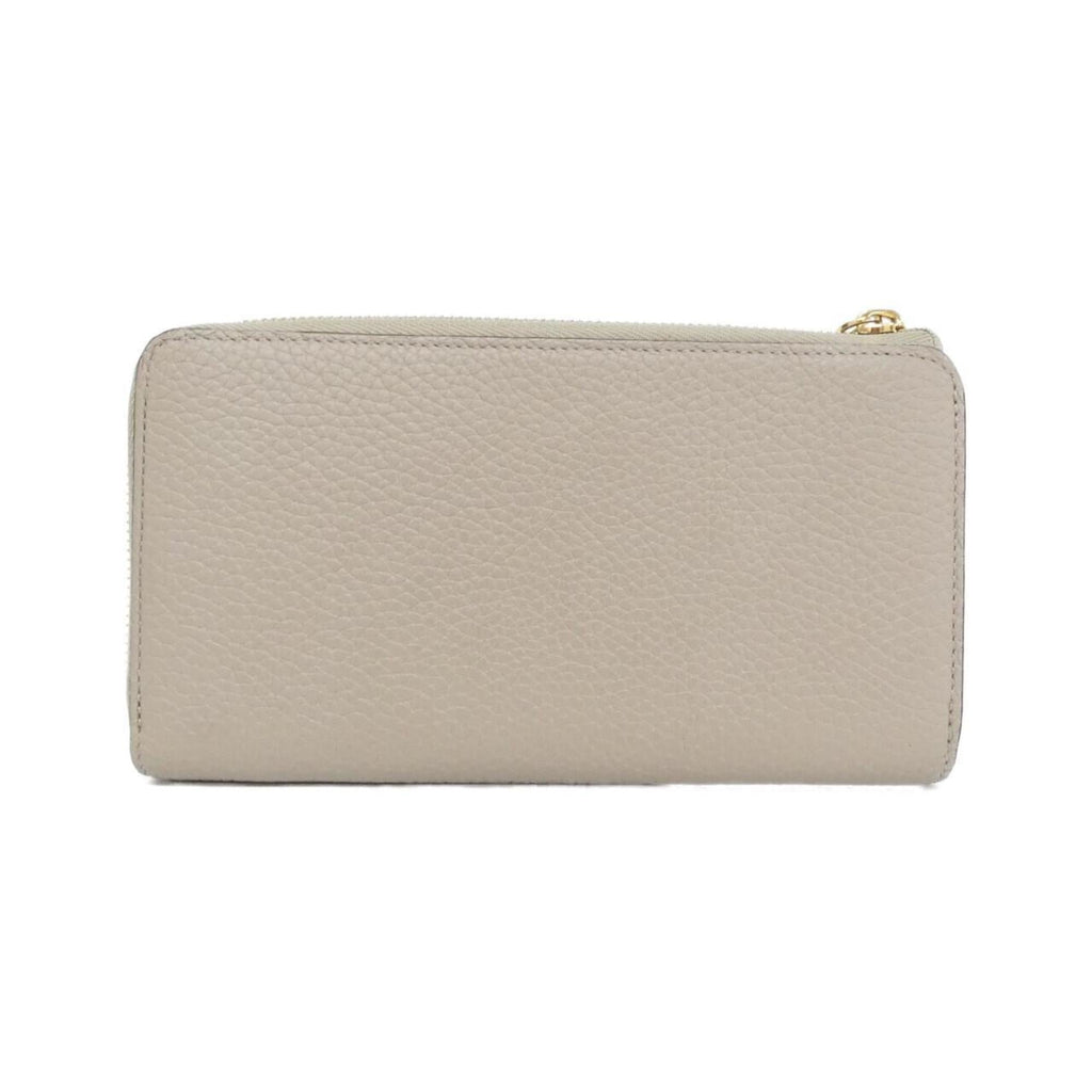 Louis Vuitton Beige Leather Long Wallet