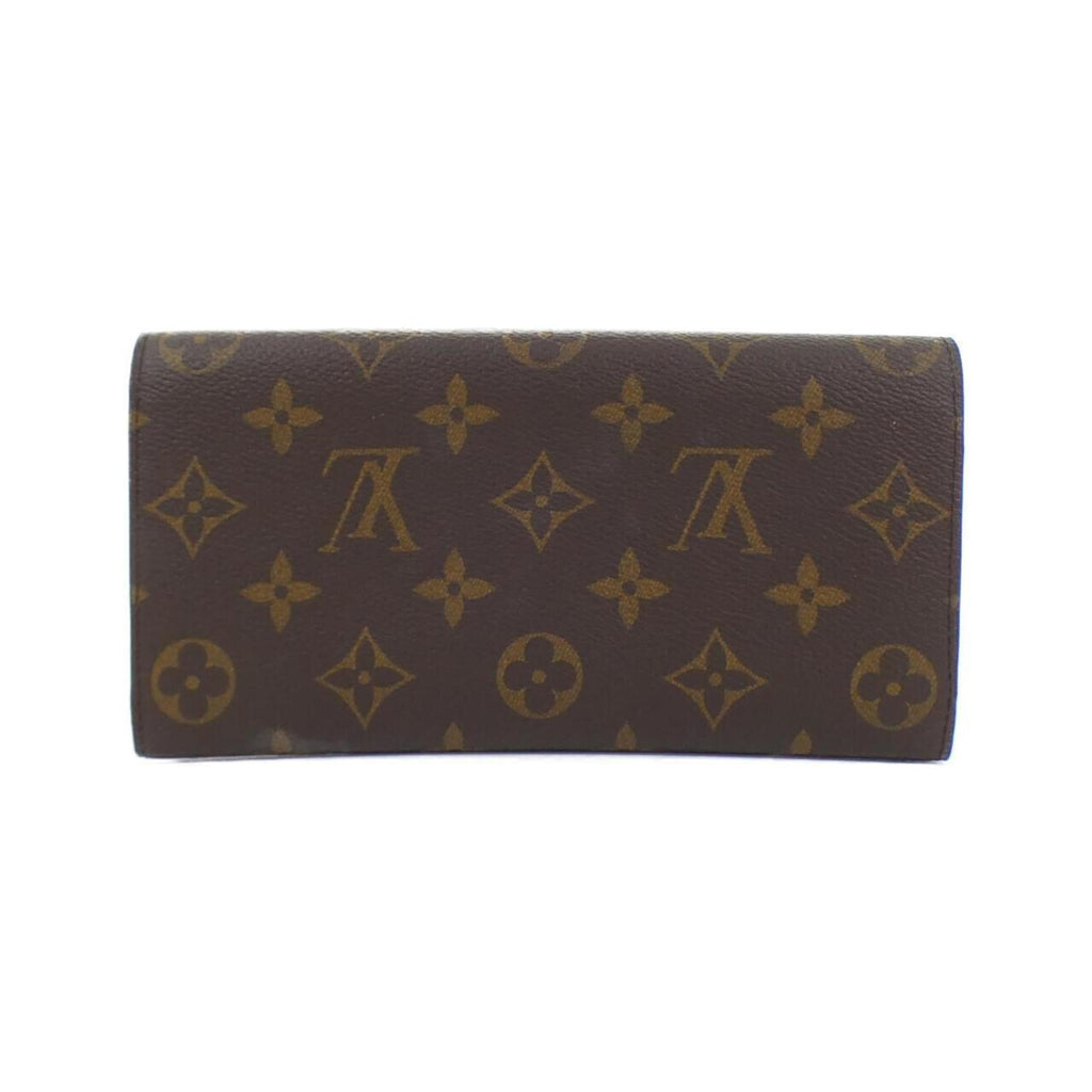 Louis Vuitton Brown Marron Rose Ballerine Coated Canvas Wallet