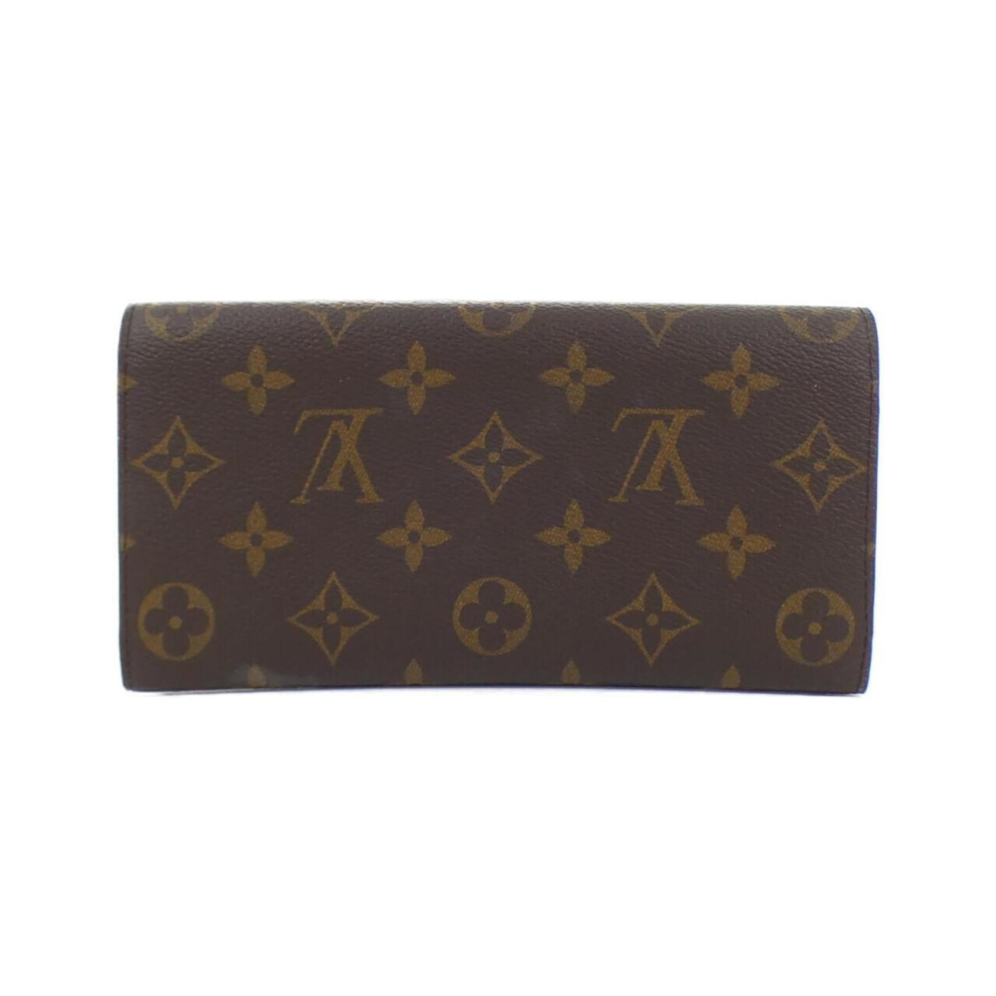 Louis Vuitton Brown Marron Rose Ballerine Coated Canvas Wallet