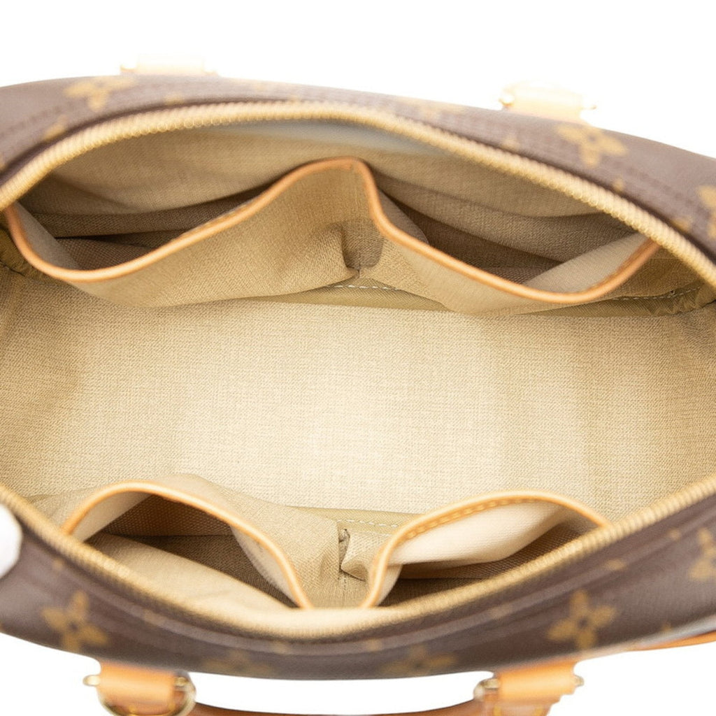 Louis Vuitton Brown Pvc Leather Handbag