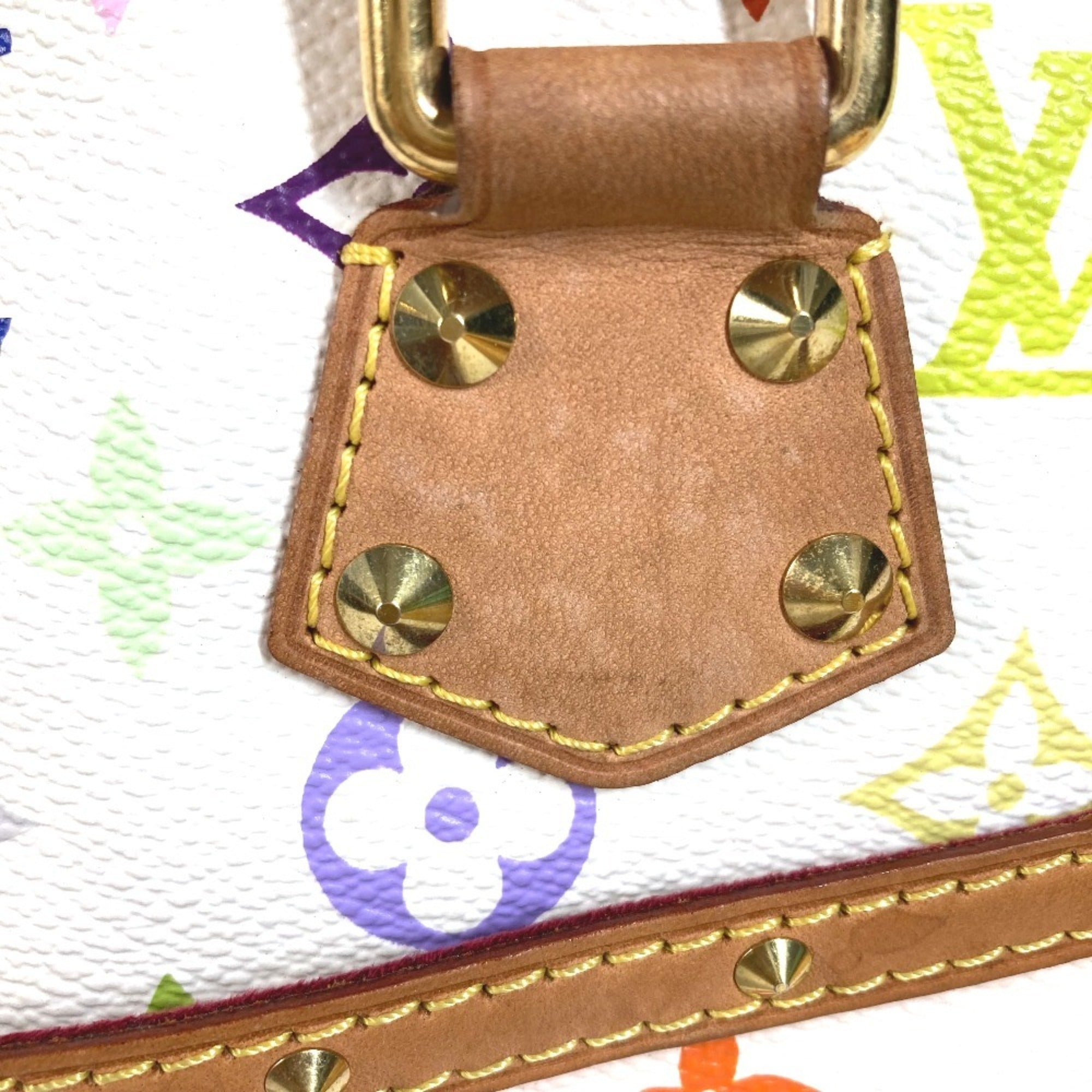 Louis Vuitton Multi-Color White Monogram Multicolore Canvas Boston Bag Handbag