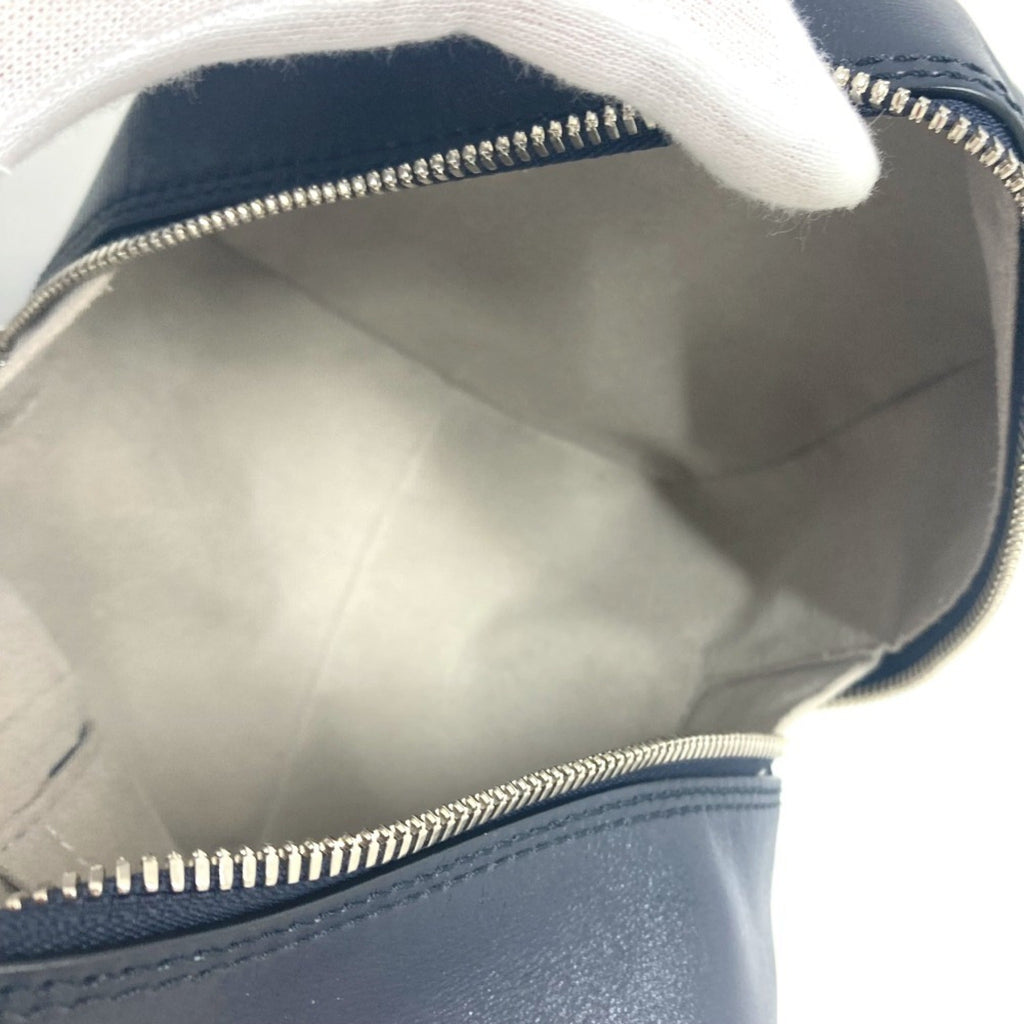 Louis Vuitton Beige Black Leather Handbag