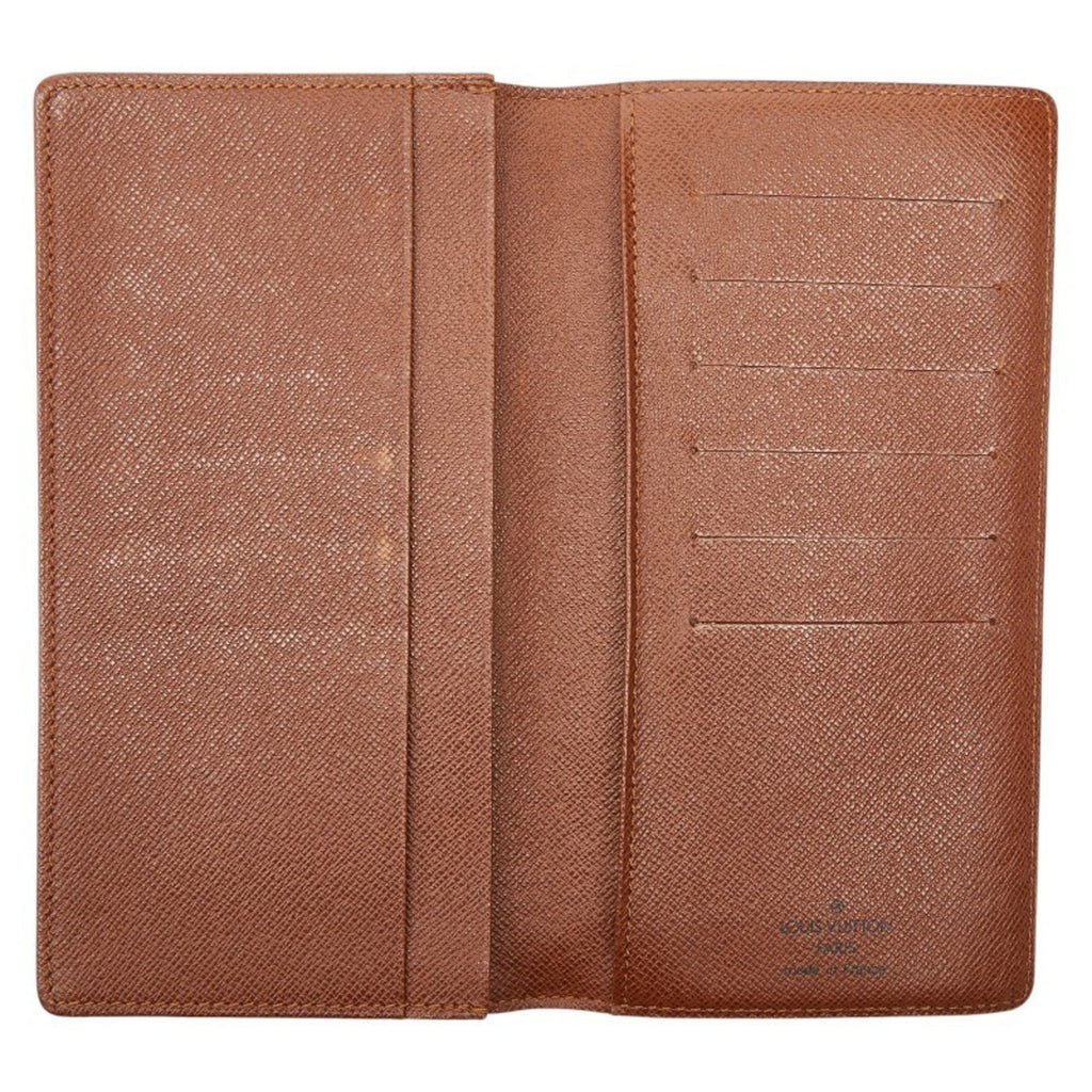 Louis Vuitton Brown Pvc Long Bill Wallet