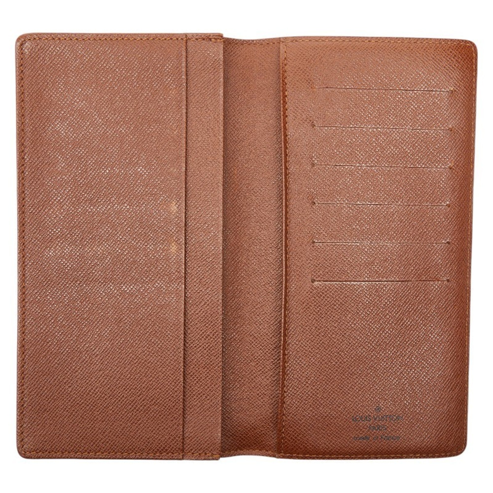 Louis Vuitton Brown Pvc Long Bill Wallet