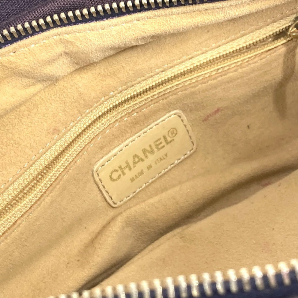 Chanel Purple Jersey Shoulder Bag