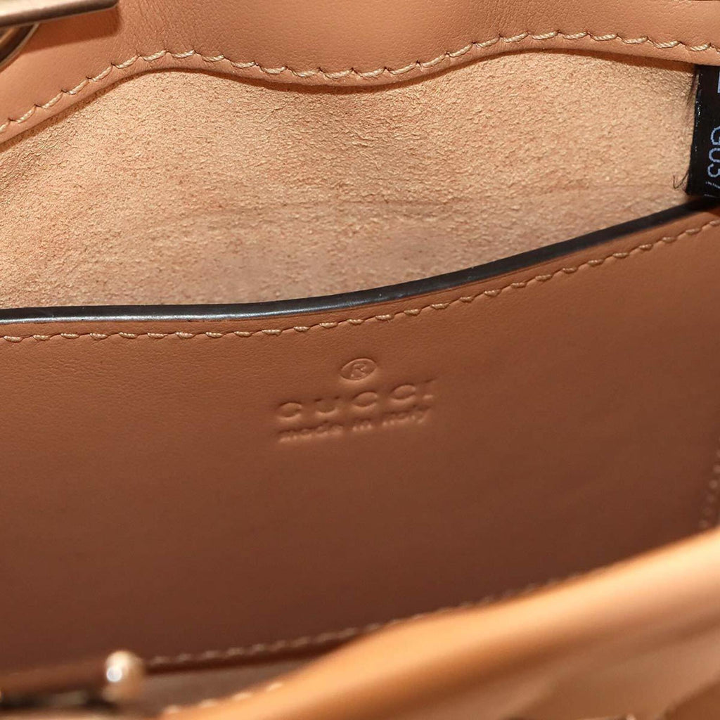 Gucci Beige Leather Handbag (Pre-Owned)