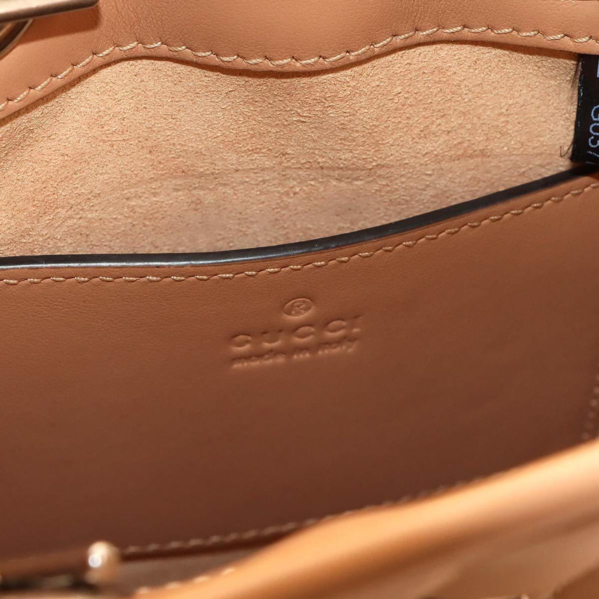 Gucci Beige Leather Handbag (Pre-Owned)