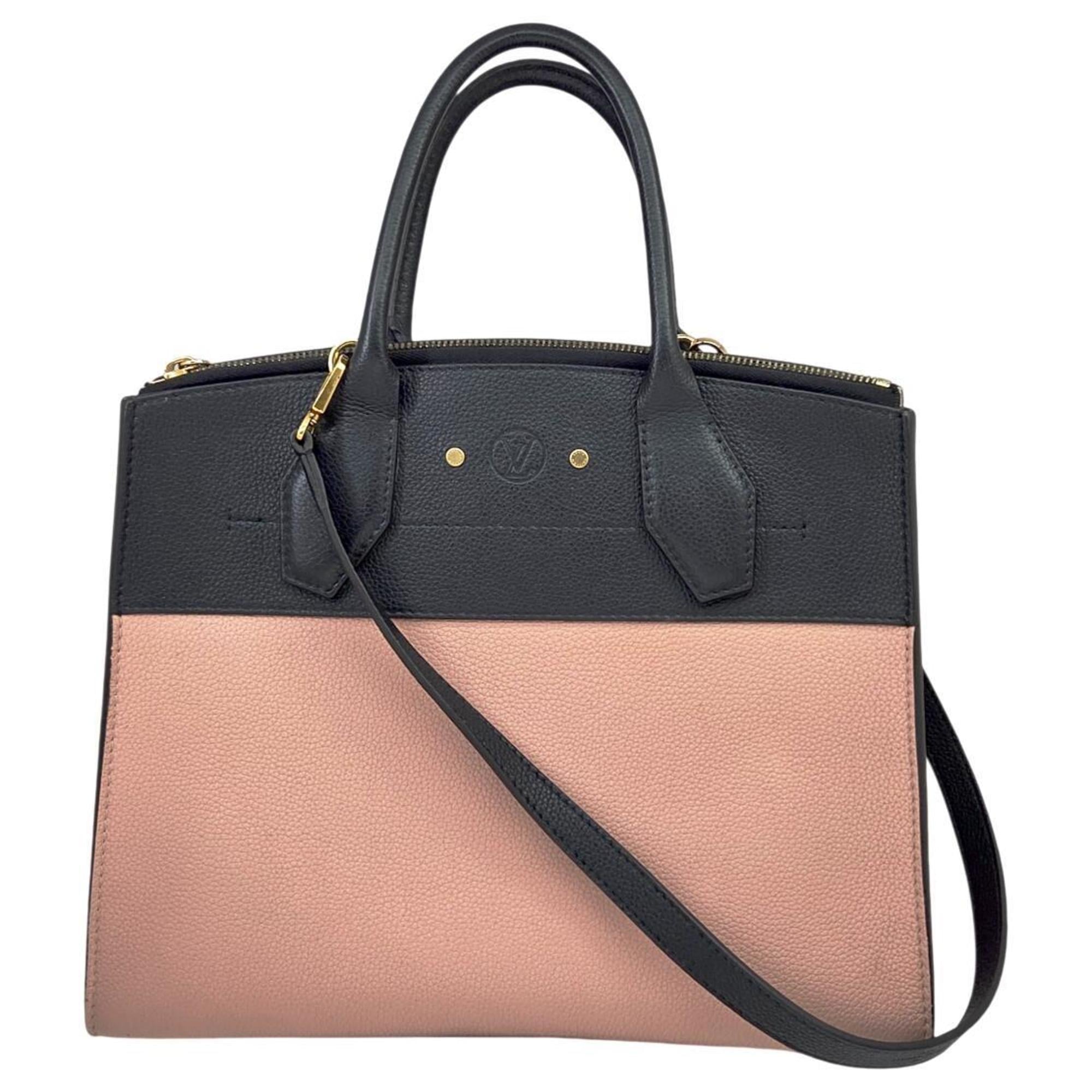 Louis Vuitton Black Pink Cuir Ombre Leather Handbag