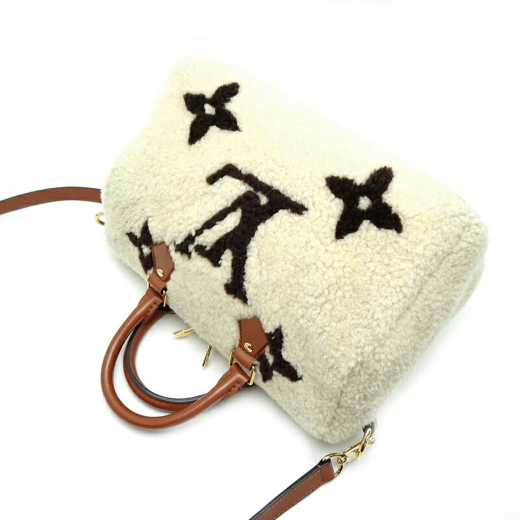 Louis Vuitton Brown White Monogram Handbag