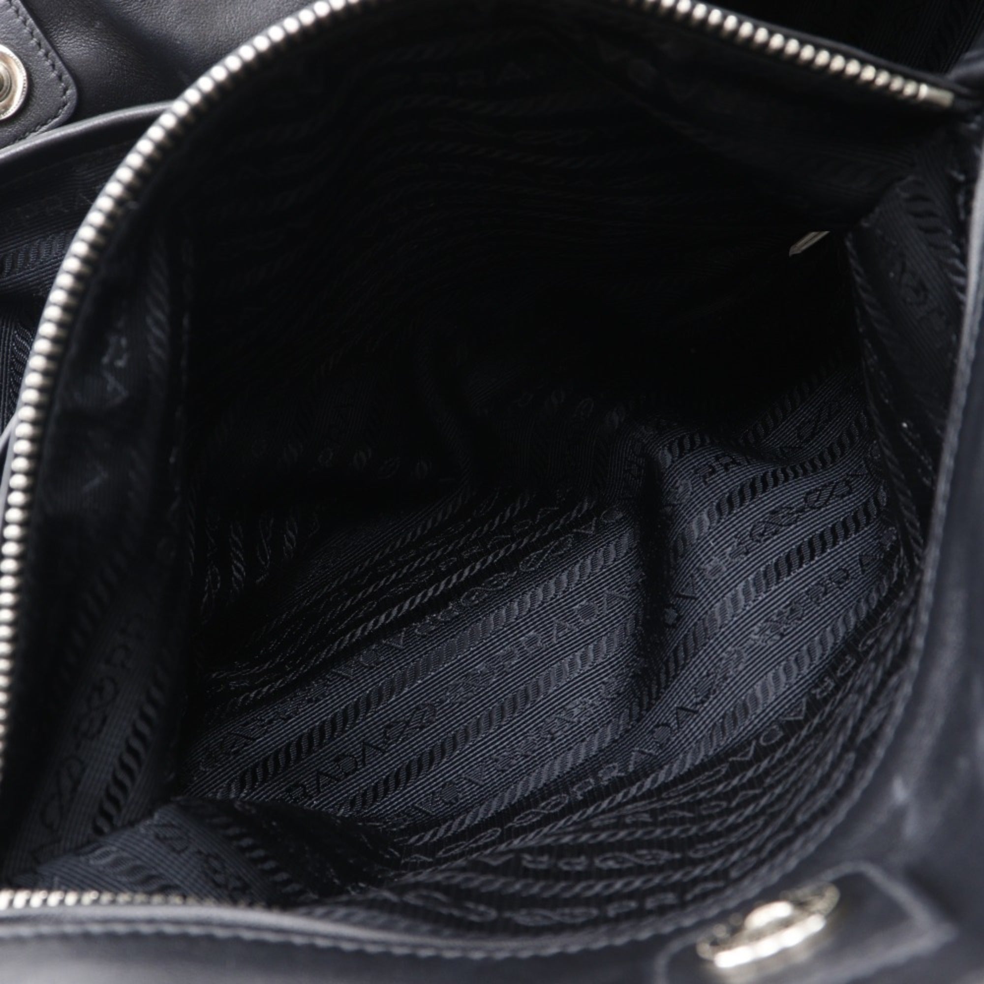 Prada Black Leather Tote Bag