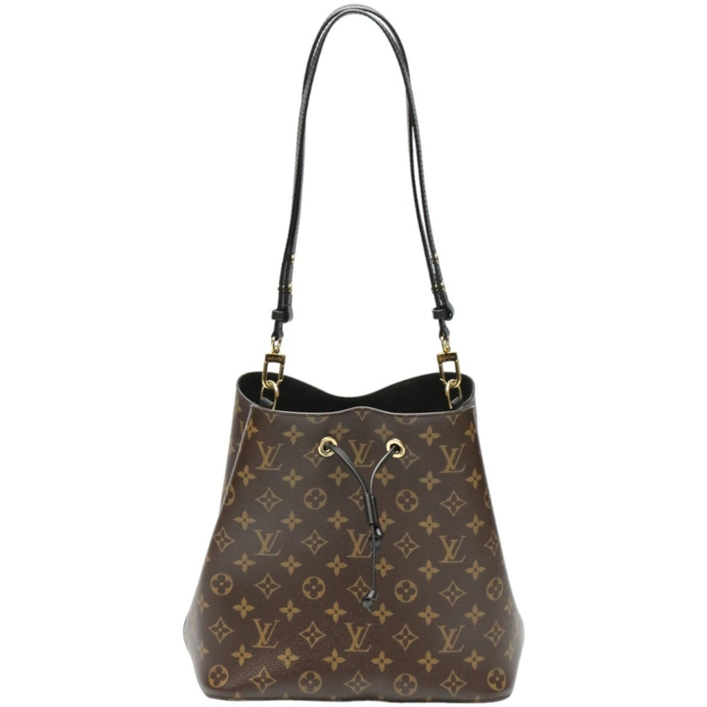 Louis Vuitton Brown Noir Monogram Canvas Shoulder Bag