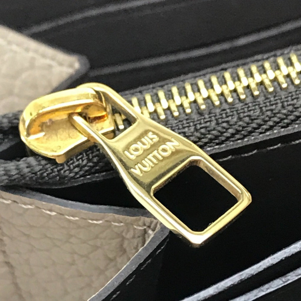 Louis Vuitton Monogram Beige Leather Long Wallet