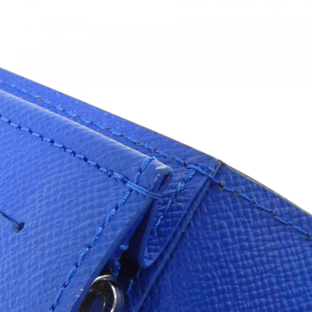 Louis Vuitton Black Blue Leather Long Wallet