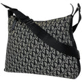 Christian Dior Black Leather Canvas Shoulder Bag (Pre-Owned)