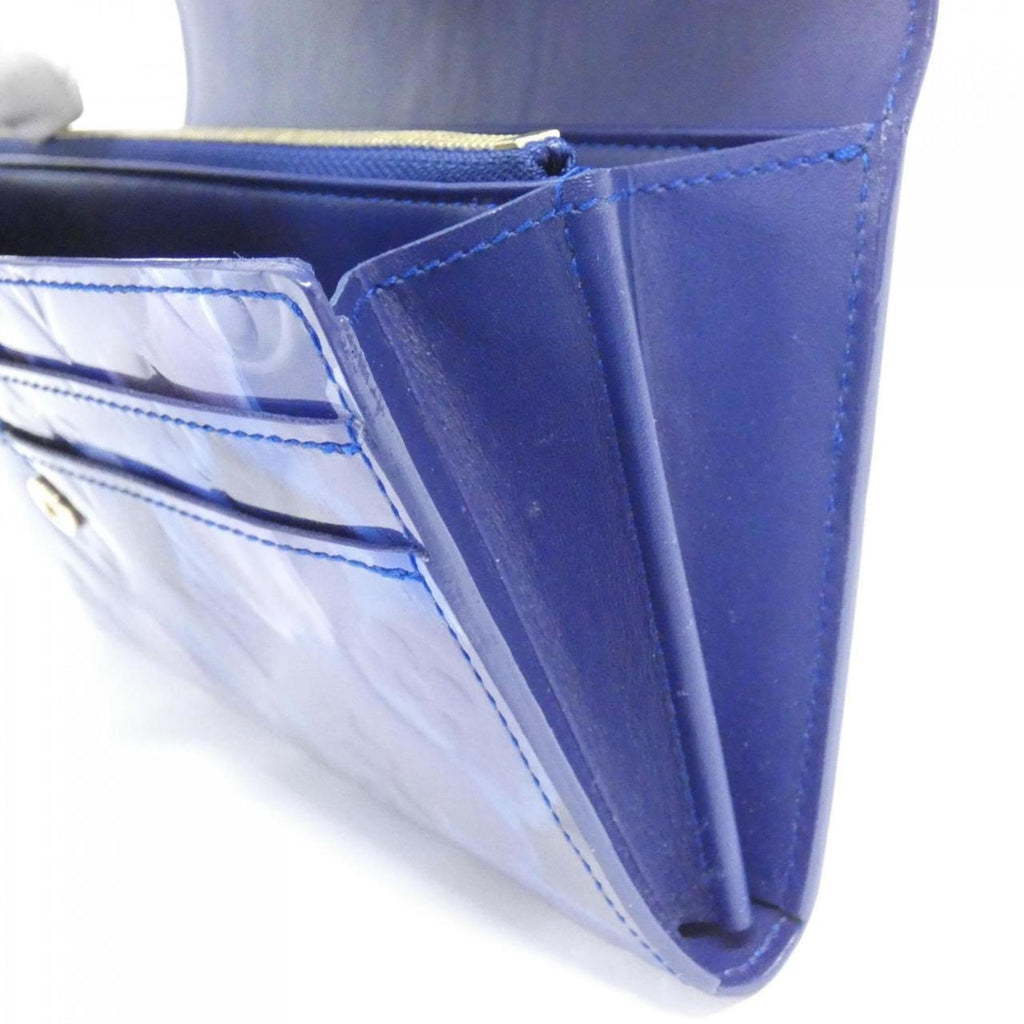 Louis Vuitton Blue Grand Blue Leather Long Wallet
