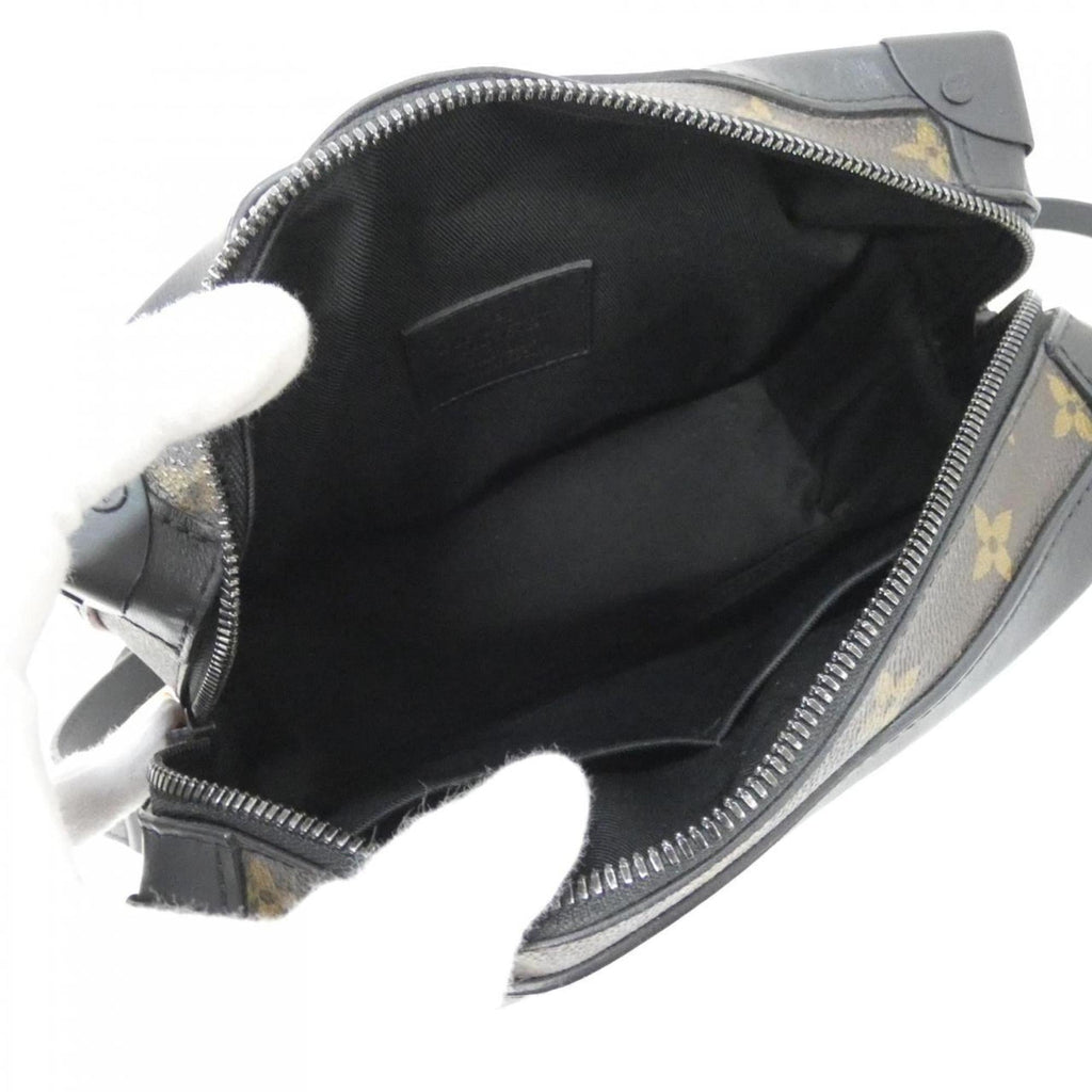 Louis Vuitton Black Black Denim Coated Canvas Shoulder Bag