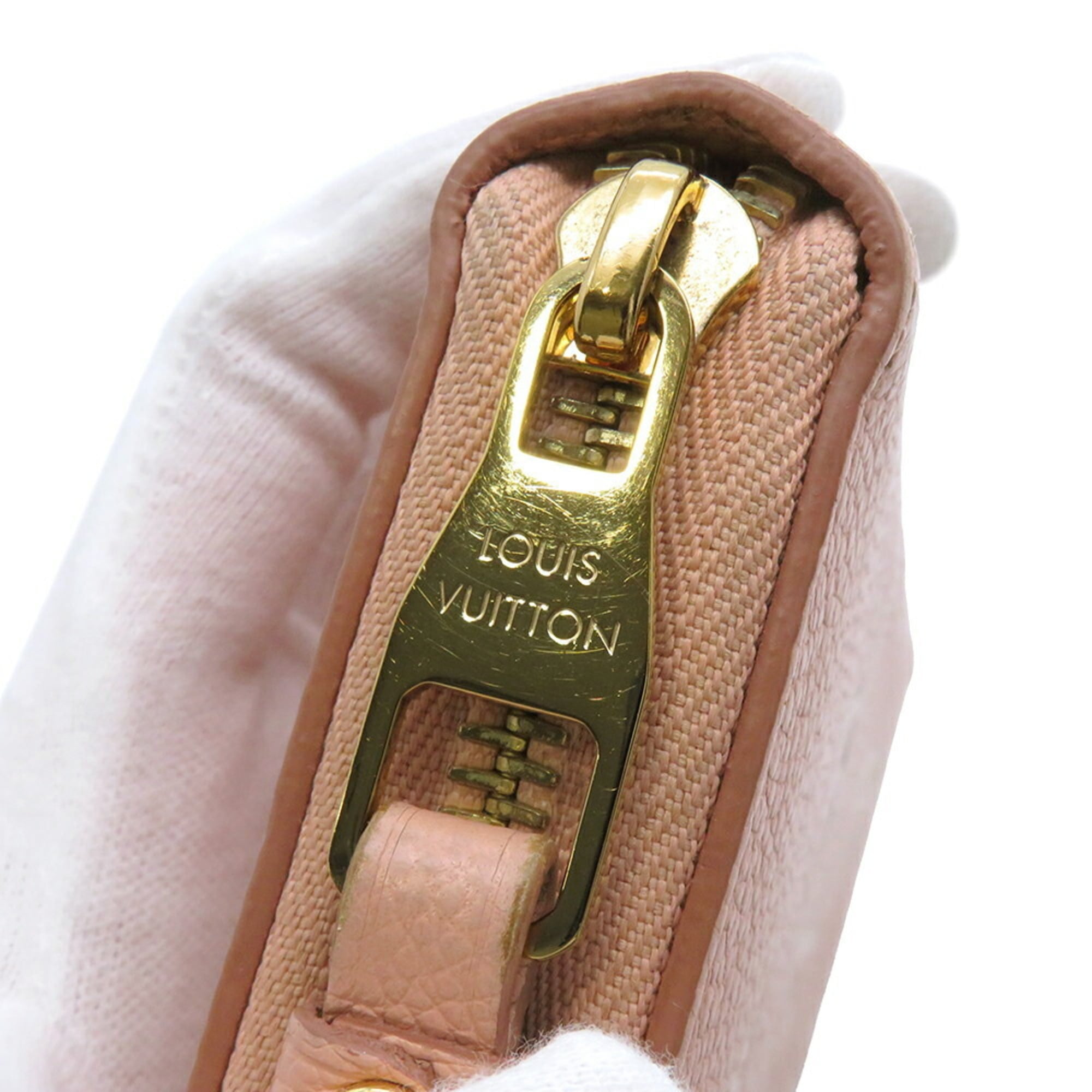Louis Vuitton Monogram Empreinte Bicolor Cream Rose Monogram Empreinte Long Wallet