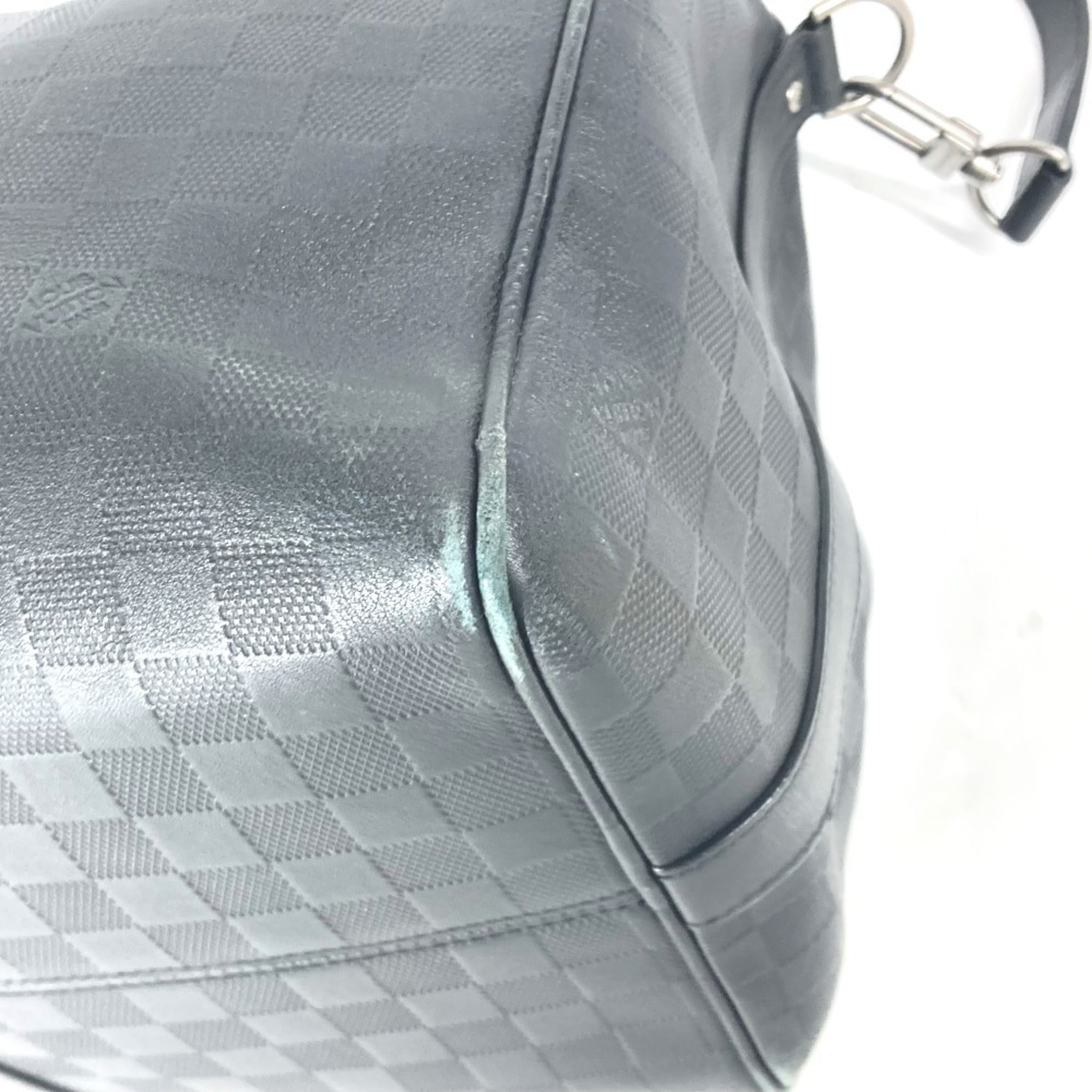 Louis Vuitton Black Onyx Damier Infini Boston Bag Shoulder Bag