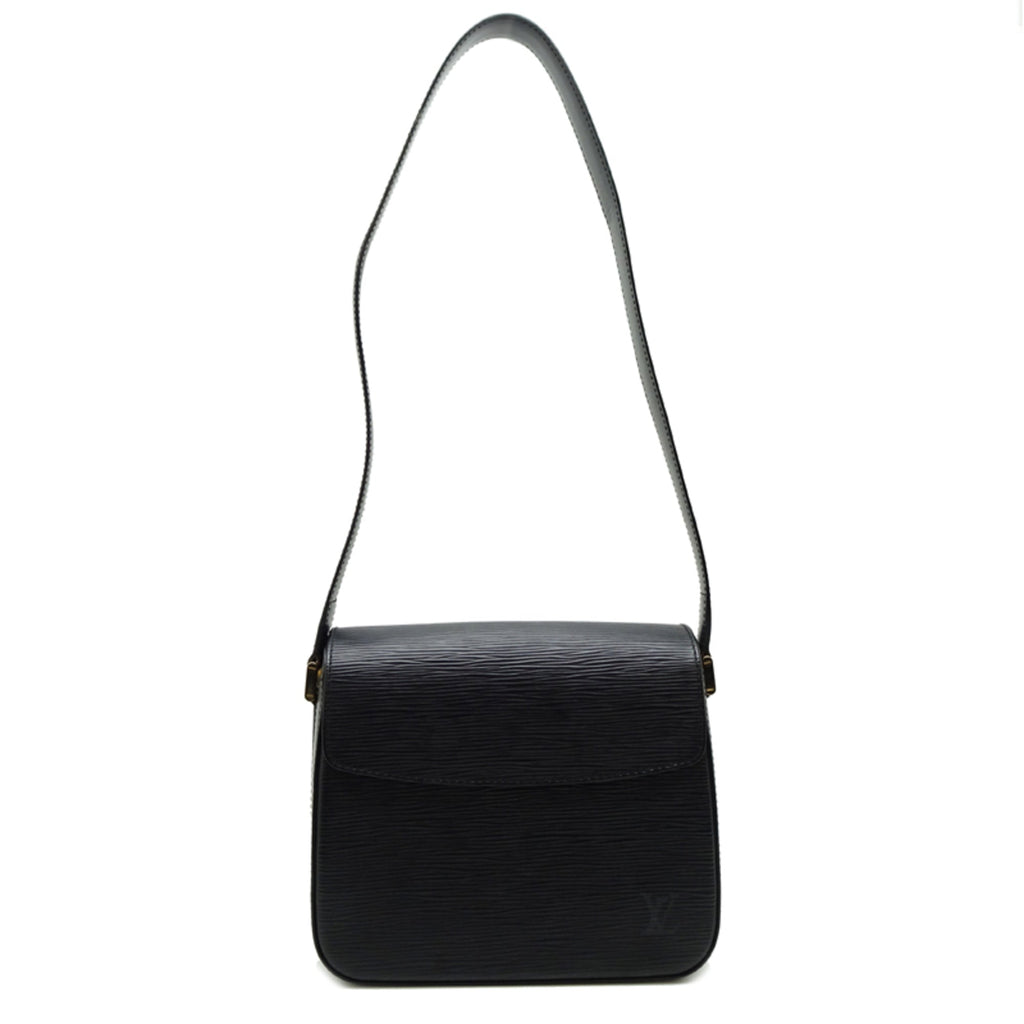 Louis Vuitton Black Noir Epi Leather Shoulder Bag