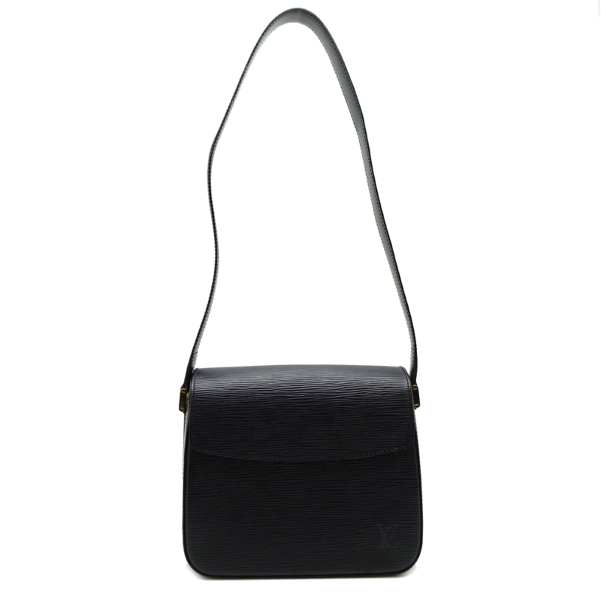 Louis Vuitton Black Noir Epi Leather Shoulder Bag
