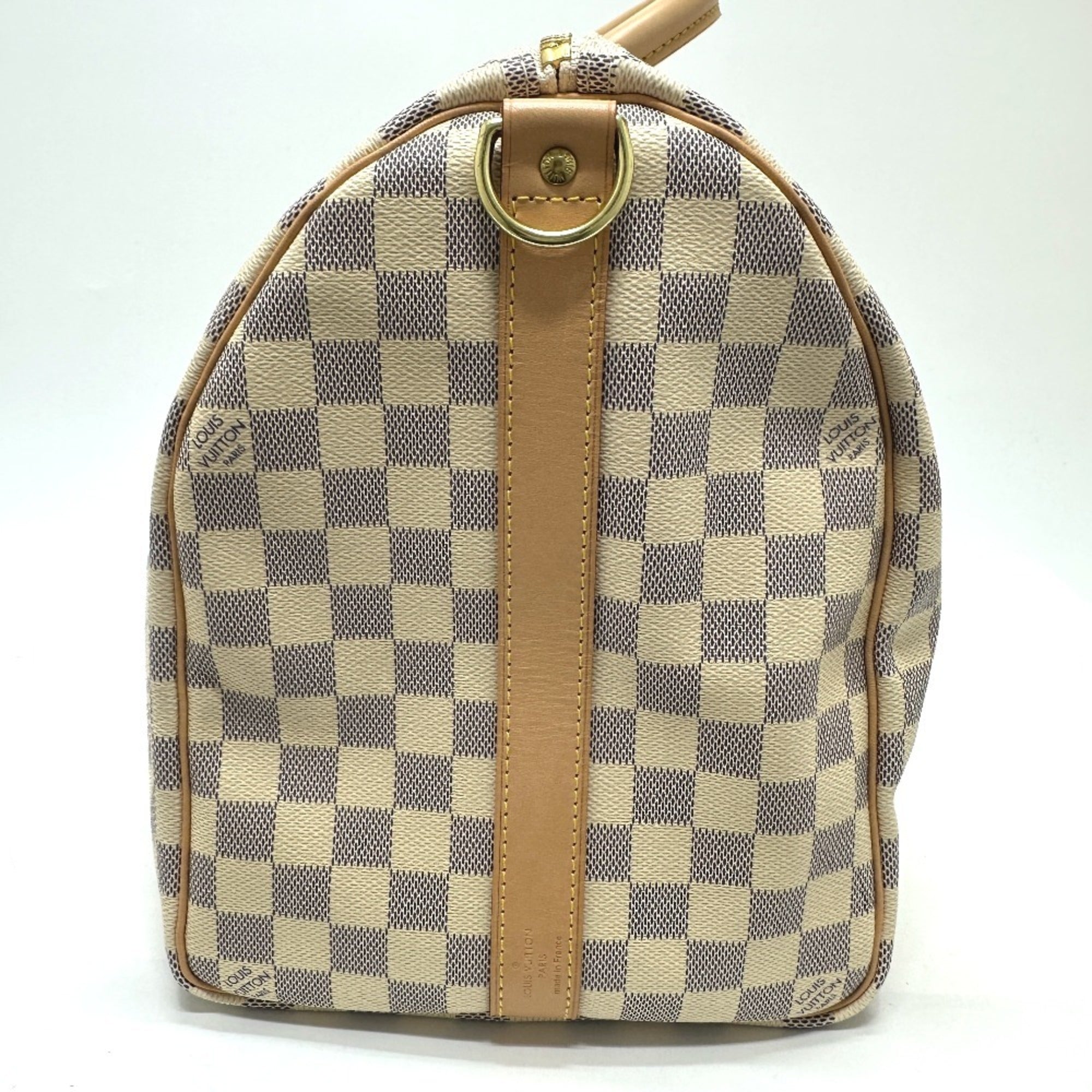 Louis Vuitton White Damier Azur Boston Bag