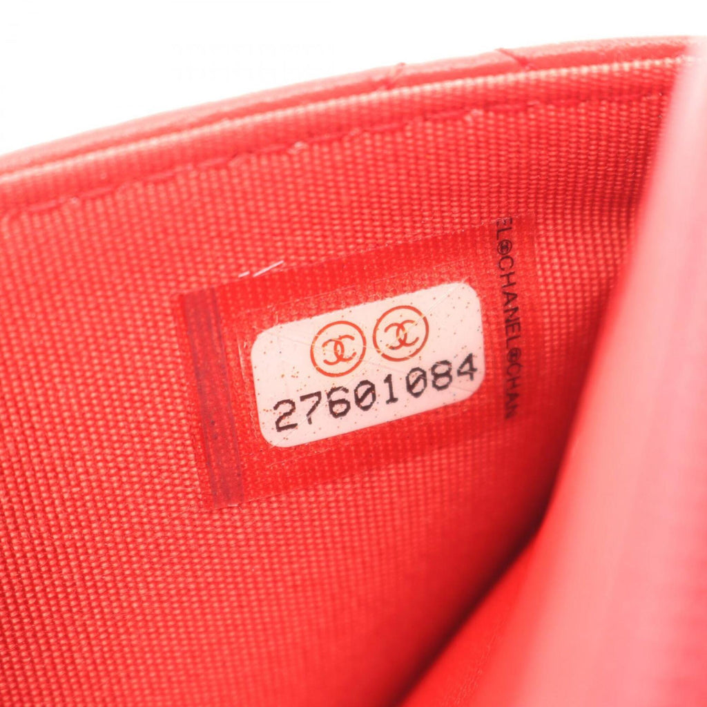 Chanel Red Color Leather Handbag Shoulder Bag