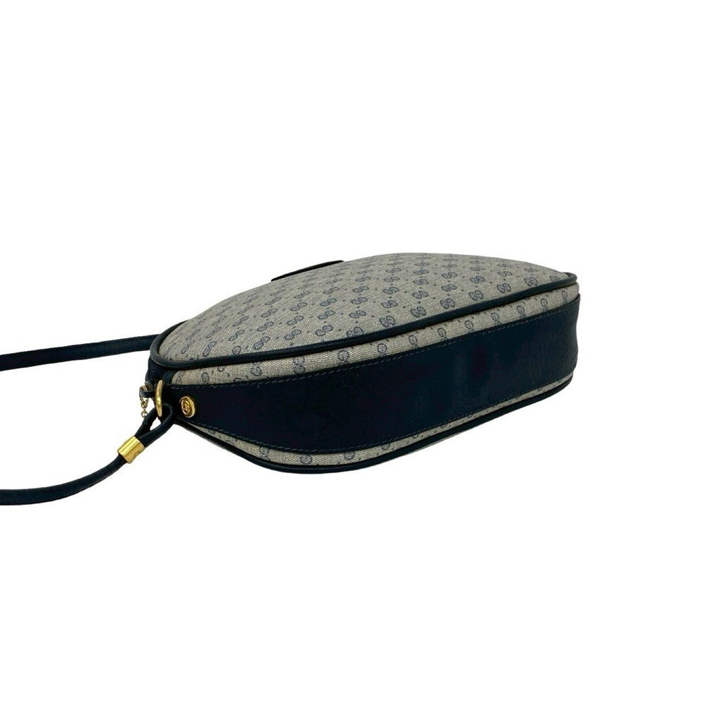 Gucci Navy Leather Pvc Pochette Shoulder Bag (Pre-Owned)