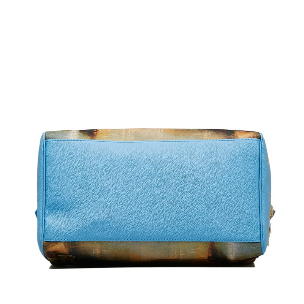 Louis Vuitton Blue Multi-Color Pvc Leather Handbag