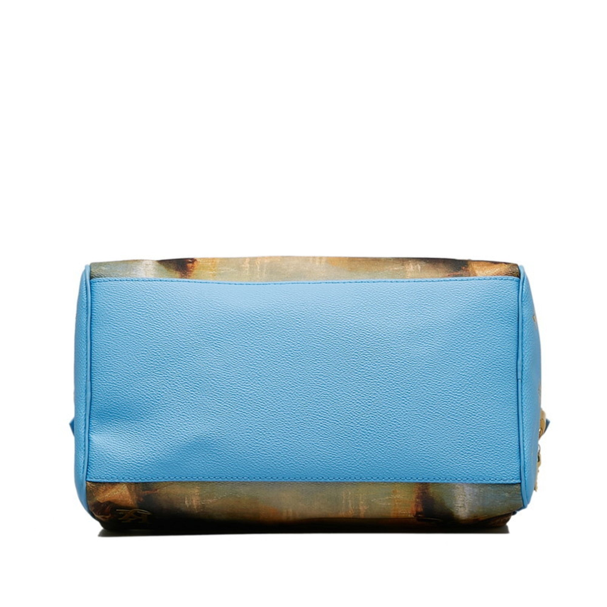 Louis Vuitton Blue Multi-Color Pvc Leather Handbag
