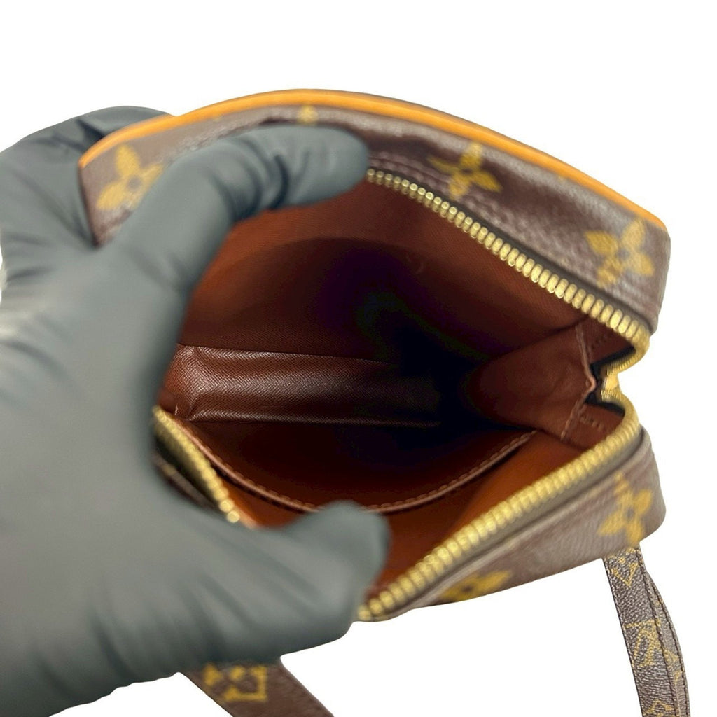 Louis Vuitton Brown Leather Pvc Pochette Shoulder Bag