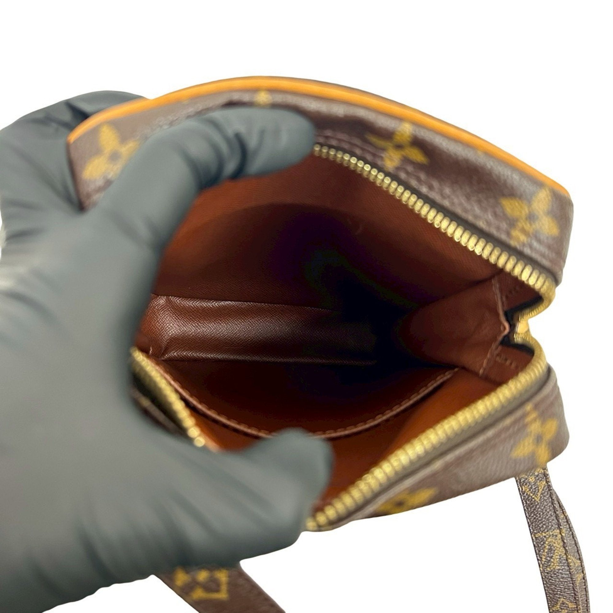 Louis Vuitton Brown Leather Pvc Pochette Shoulder Bag