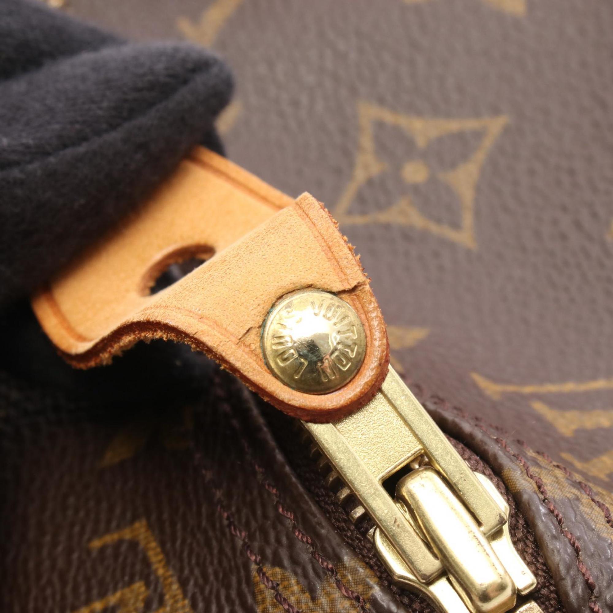 Louis Vuitton Brown Coated Canvas Leather Handbag
