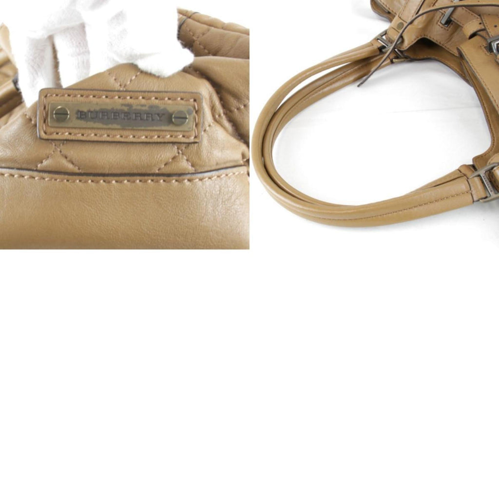 Burberry Brown Leather Tote Bag