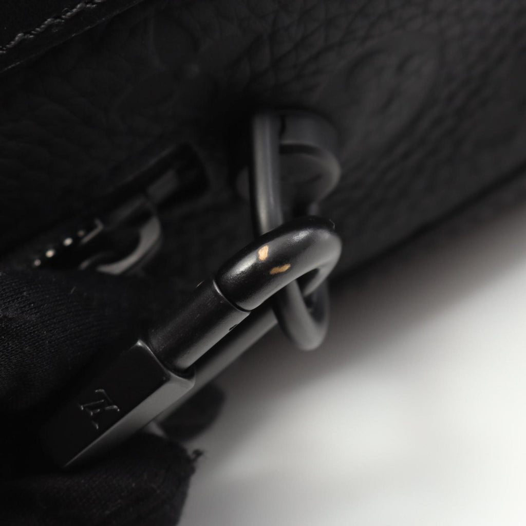 Louis Vuitton Black Noir Monogram Leather Shoulder Bag