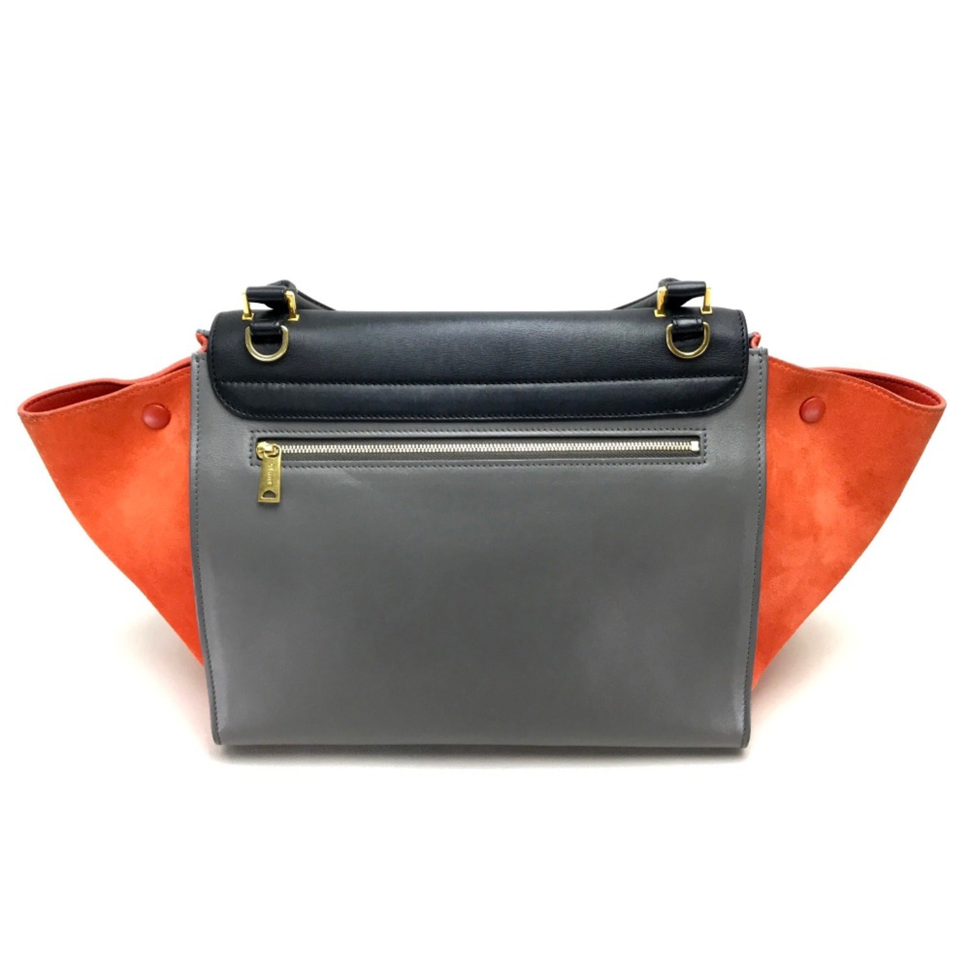 Celine Black Leather Shoulder Bag