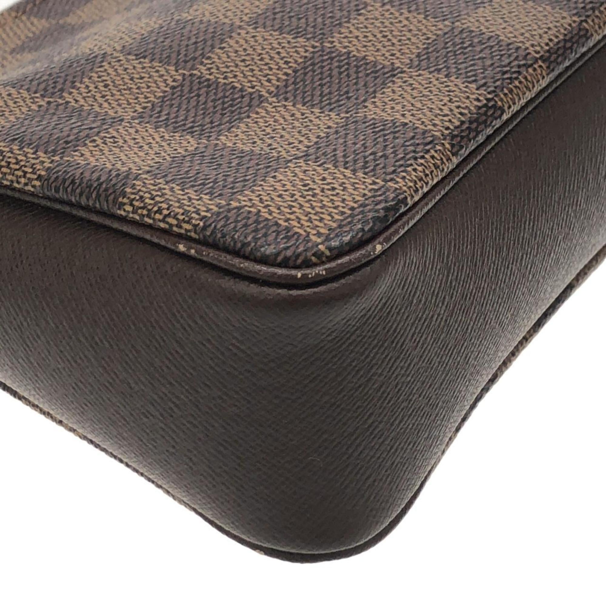Louis Vuitton Damier Canvas Ebene Damier Canvas Coated Canvas Pouch