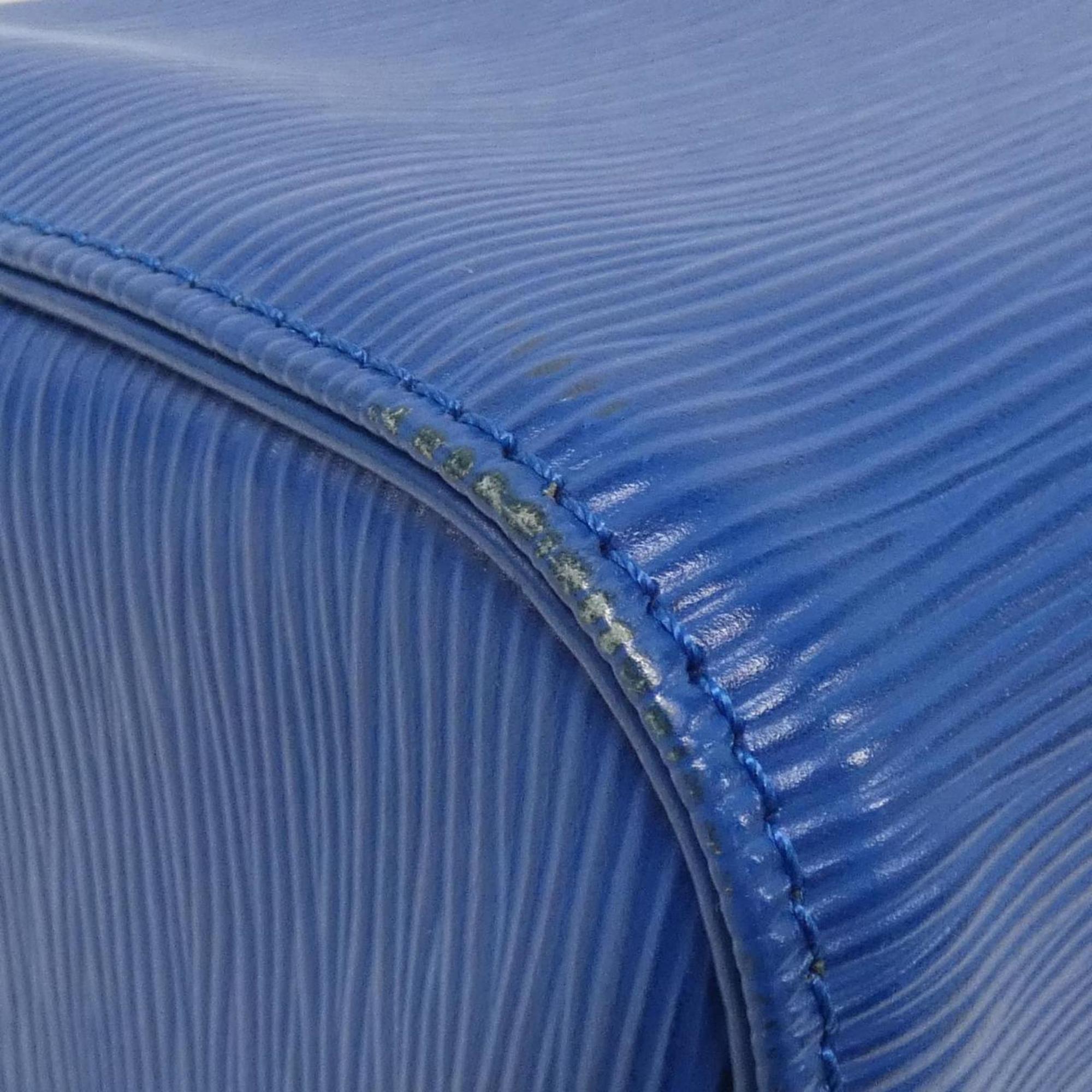 Louis Vuitton Blue Leather Boston Bag