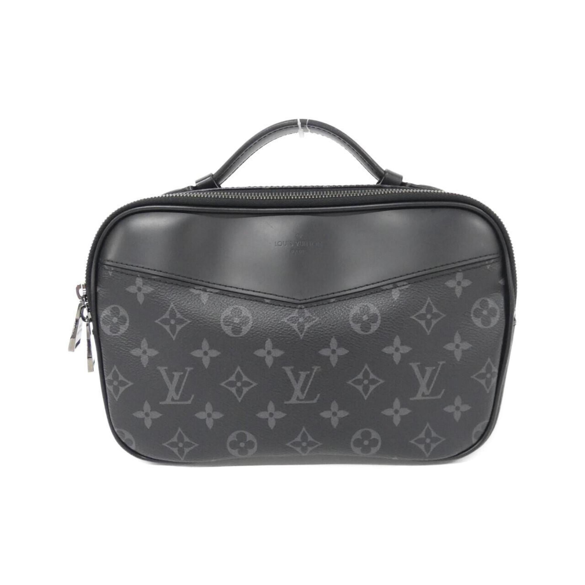 Louis Vuitton Black Coated Canvas Shoulder Bag